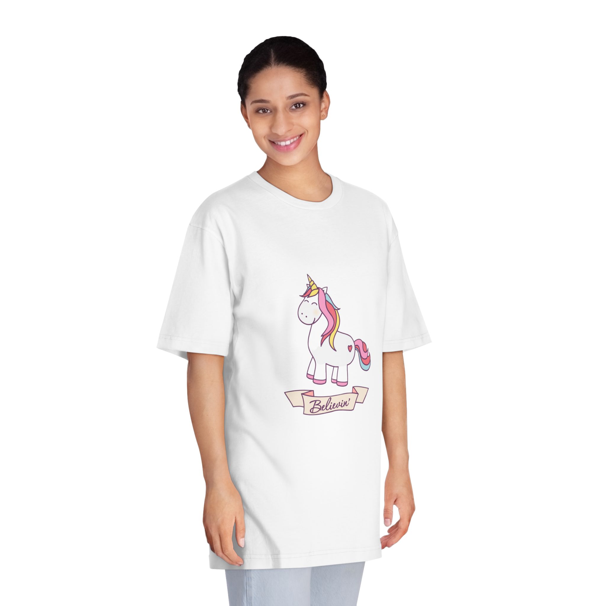 Unicorns 33 Unisex Classic Crewneck T Shirt - Image 3