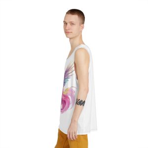 Unicorn With Wings Pink Mane Mens Tank Aop