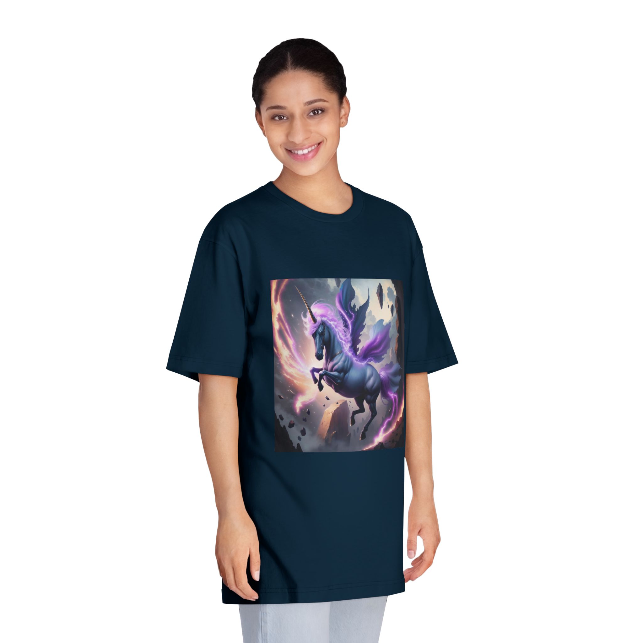Unicorn Painting Unisex Classic Crewneck T Shirt - Image 19