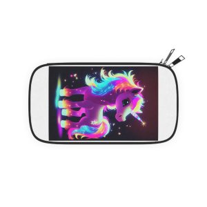 Cute Kawaii Horse Glowing Colorful Generative Ai Passport Wallet