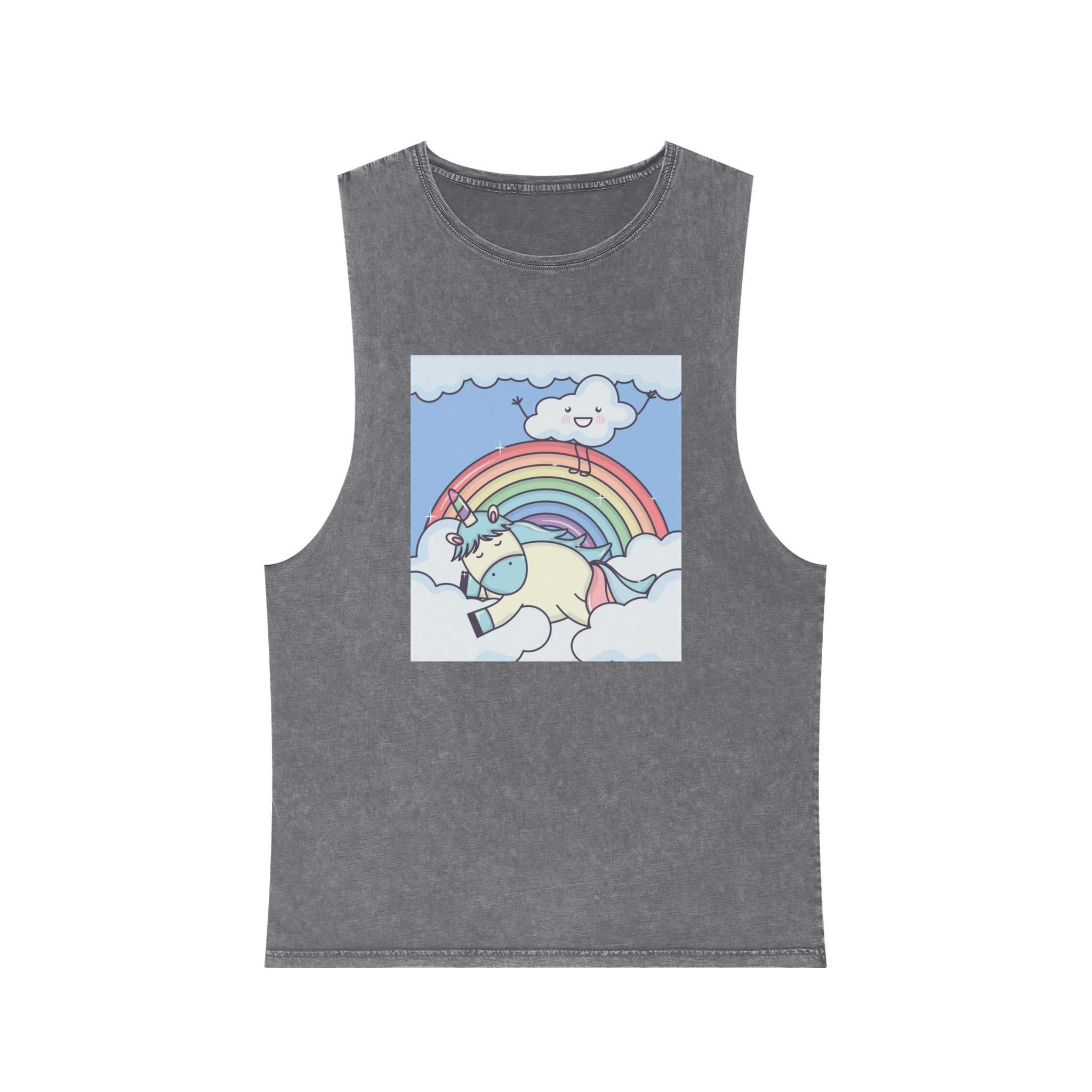 Unicorn V353 Unisex Stonewash Tank Top - Image 9