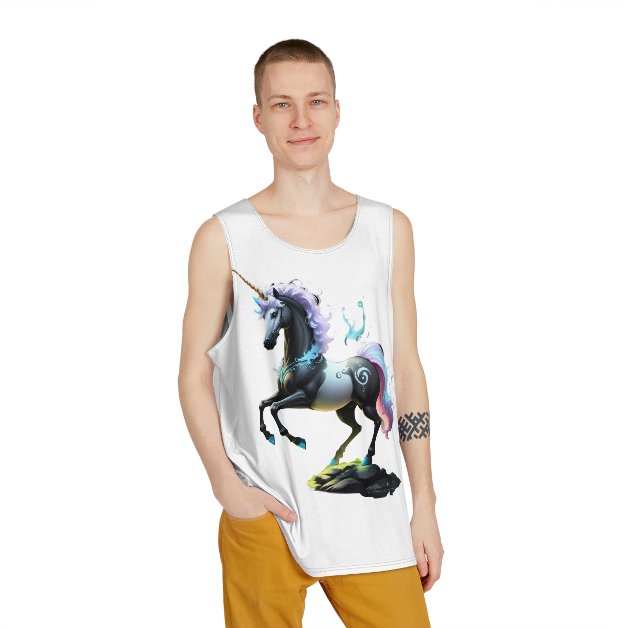 Unicorns 200 Mens Tank Aop - Image 3