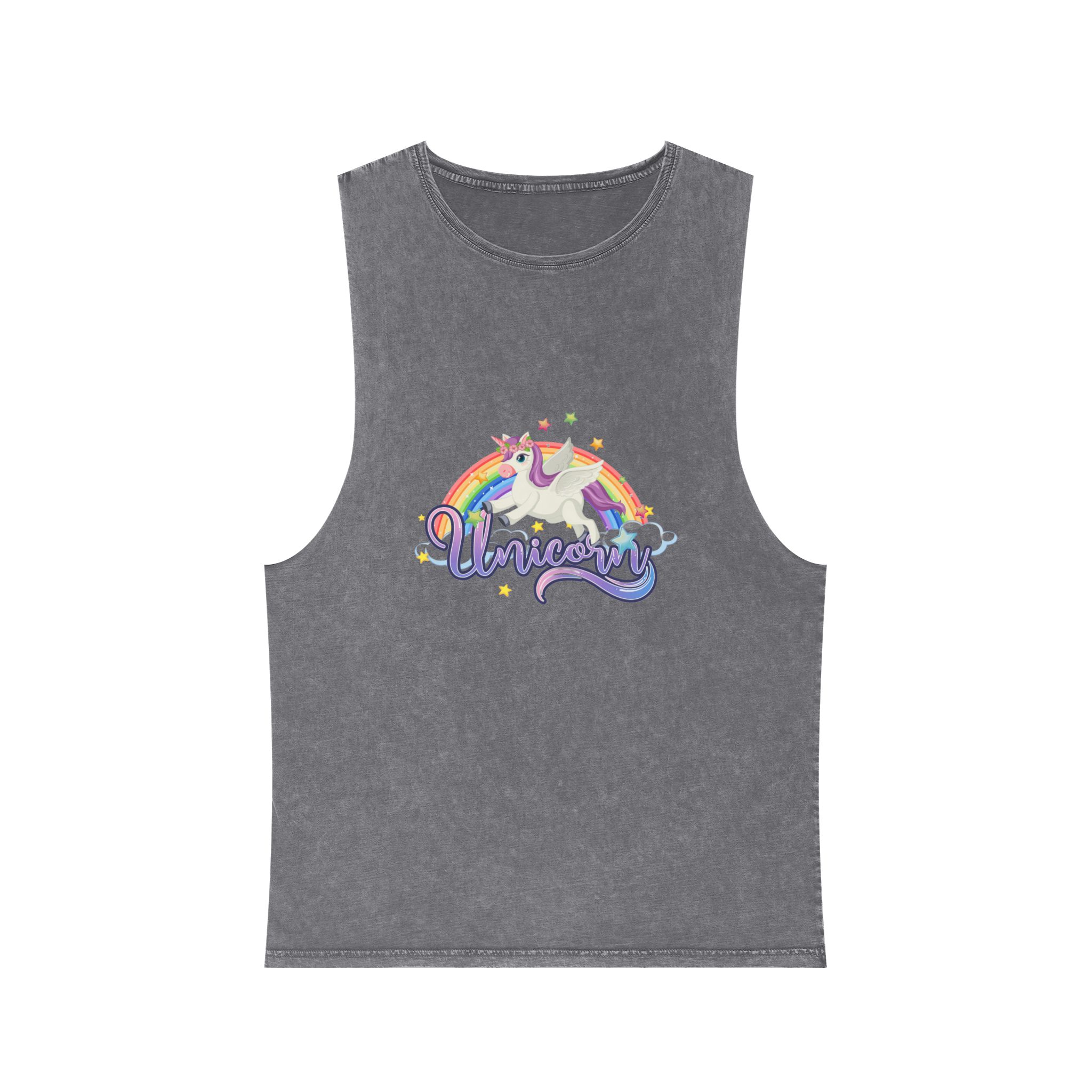 Unicorn V435 Unisex Stonewash Tank Top - Image 9