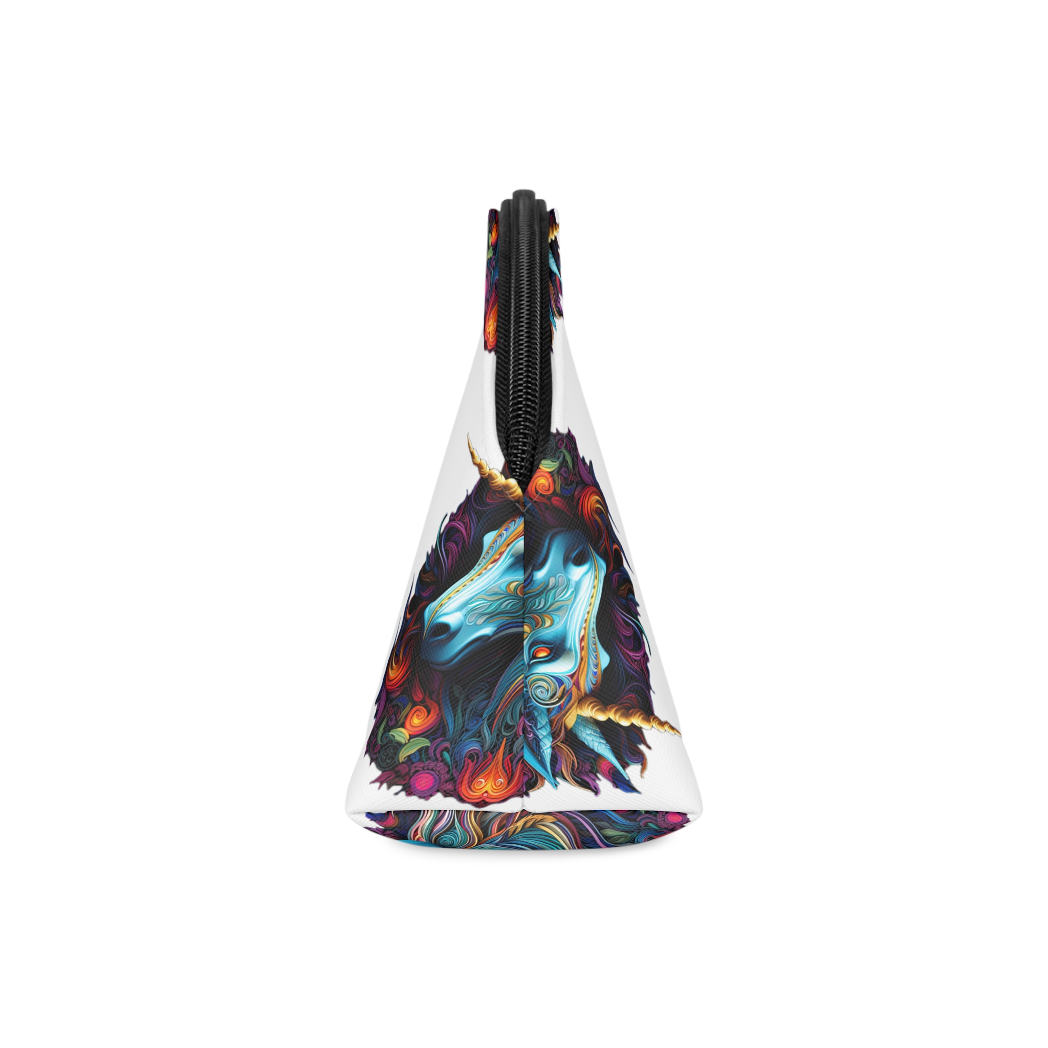 Unicorn With Rainbow It Is Middle Circle Makeup Bag - Image 4
