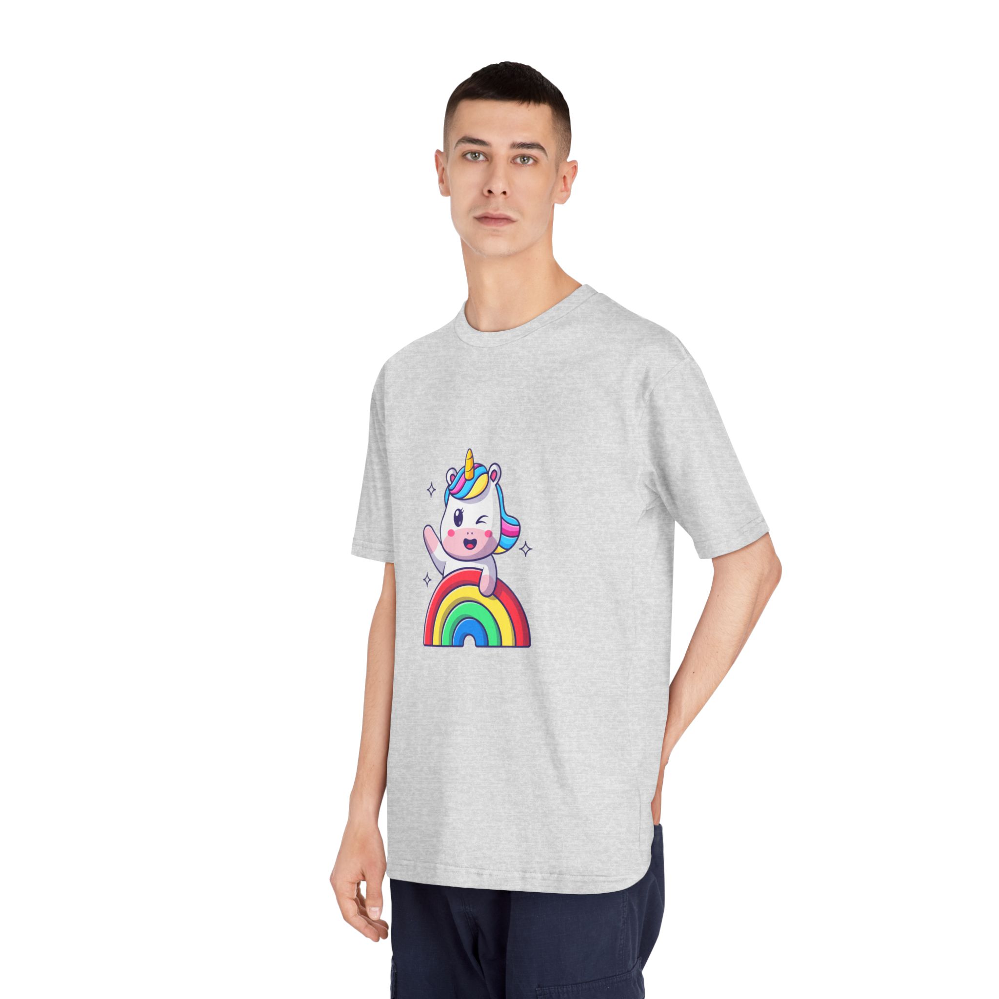Cute Unicorn Rainbow Unisex Classic Crewneck T Shirt - Image 16