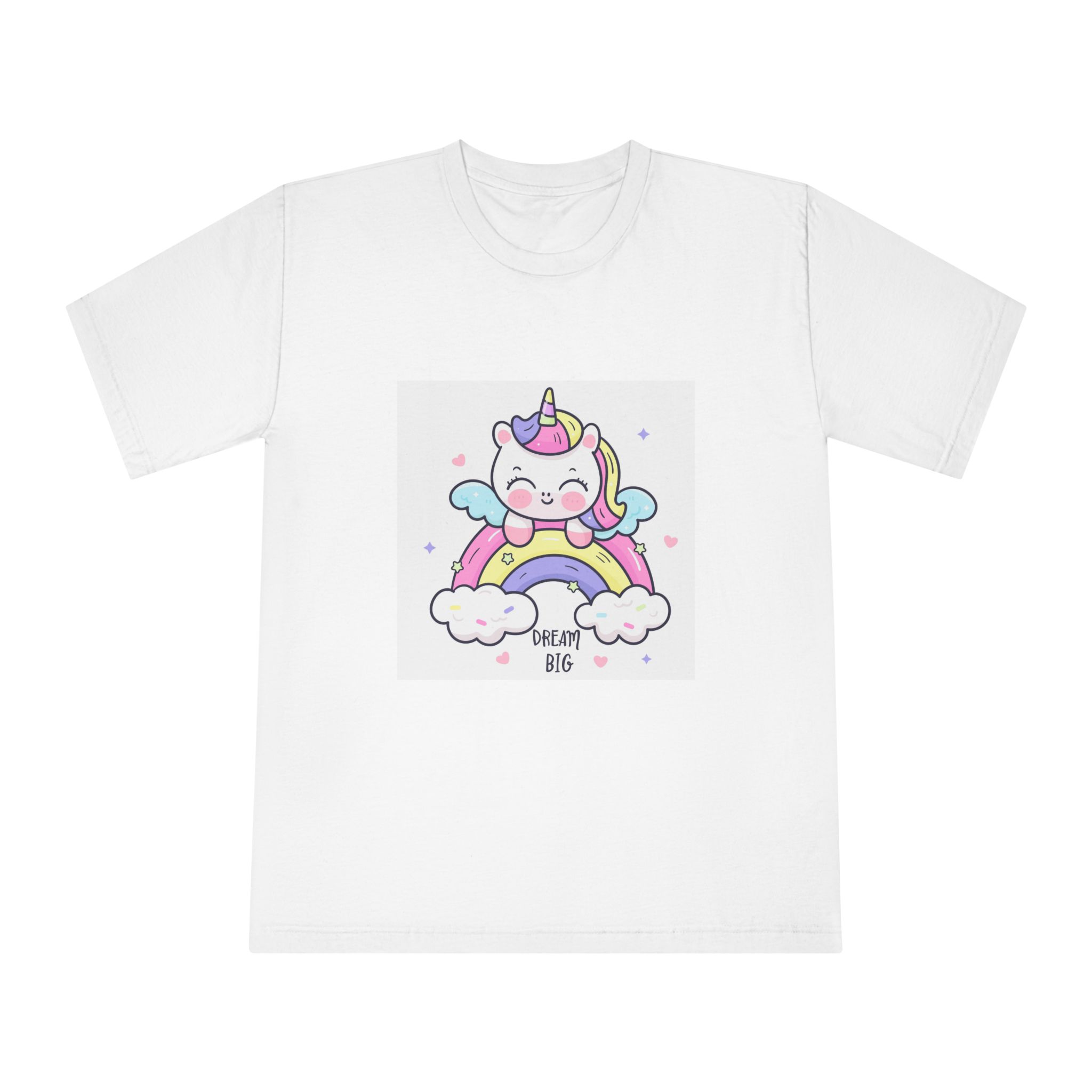 Cute Unicorn Rainbow Kawaii Animal Baby Cartoon Dream Big Unisex Classic Crewneck T Shirt
