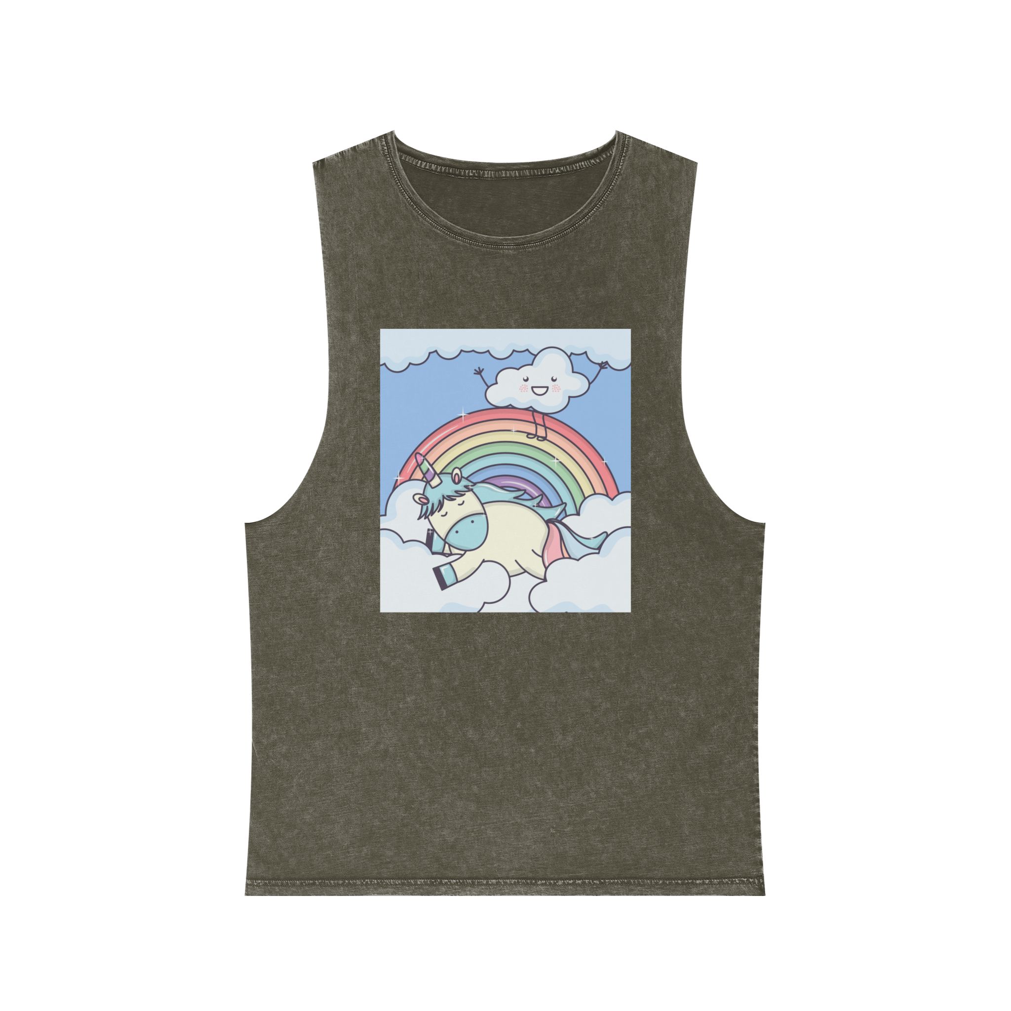 Unicorn V353 Unisex Stonewash Tank Top - Image 5