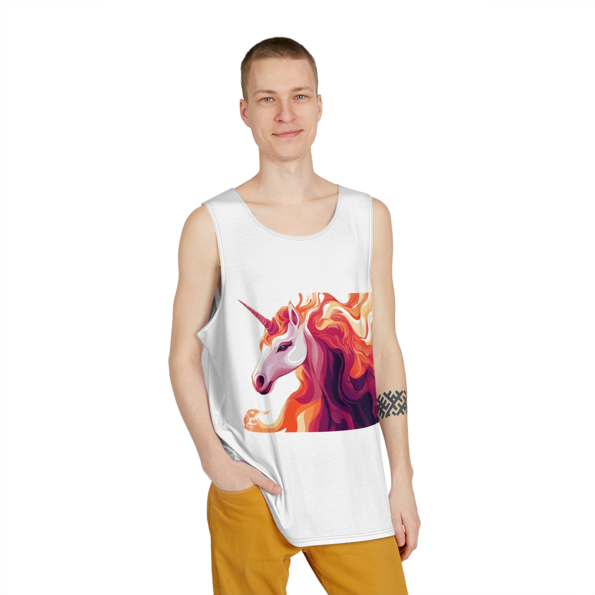 Unicorns 2 Mens Tank Aop - Image 3