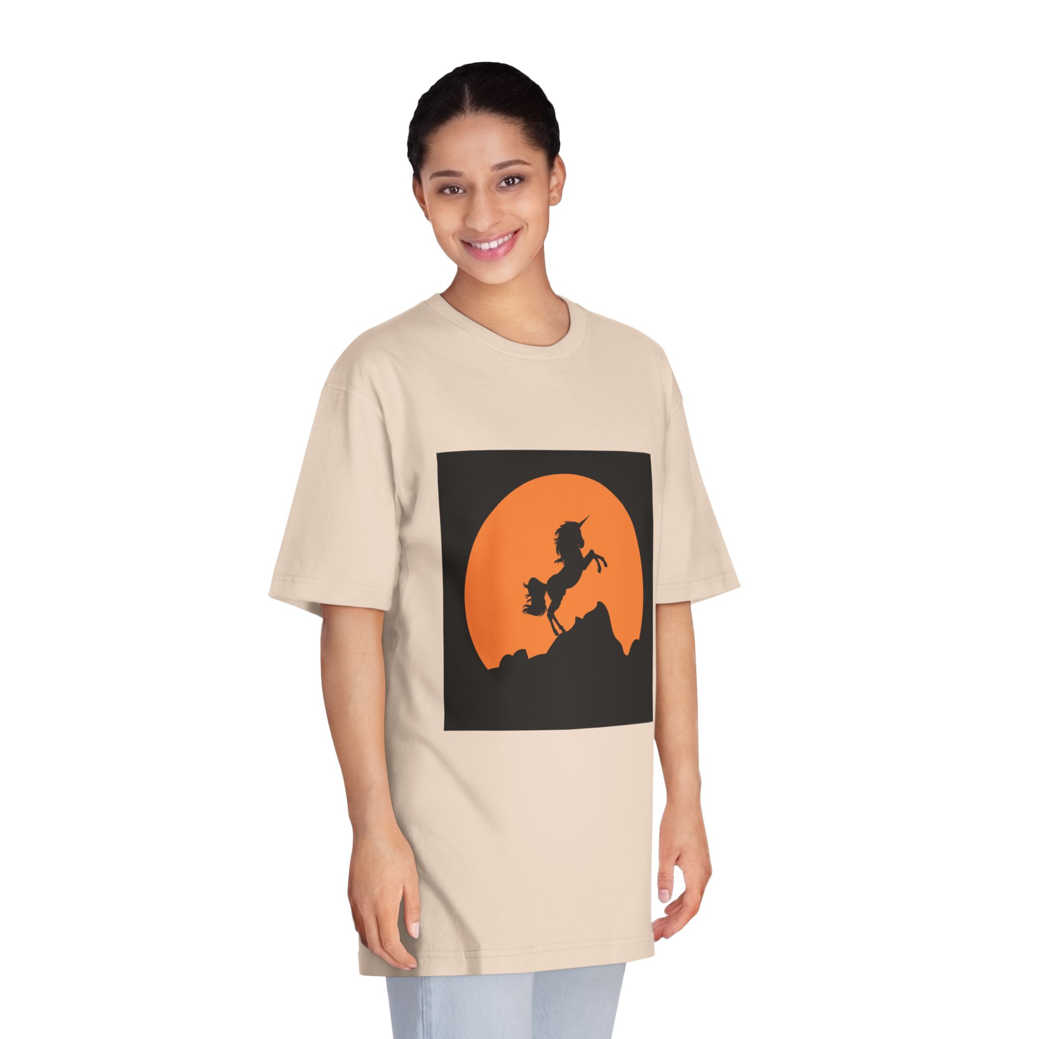 Unicorn Silhouette Unisex Classic Crewneck T Shirt - Image 11