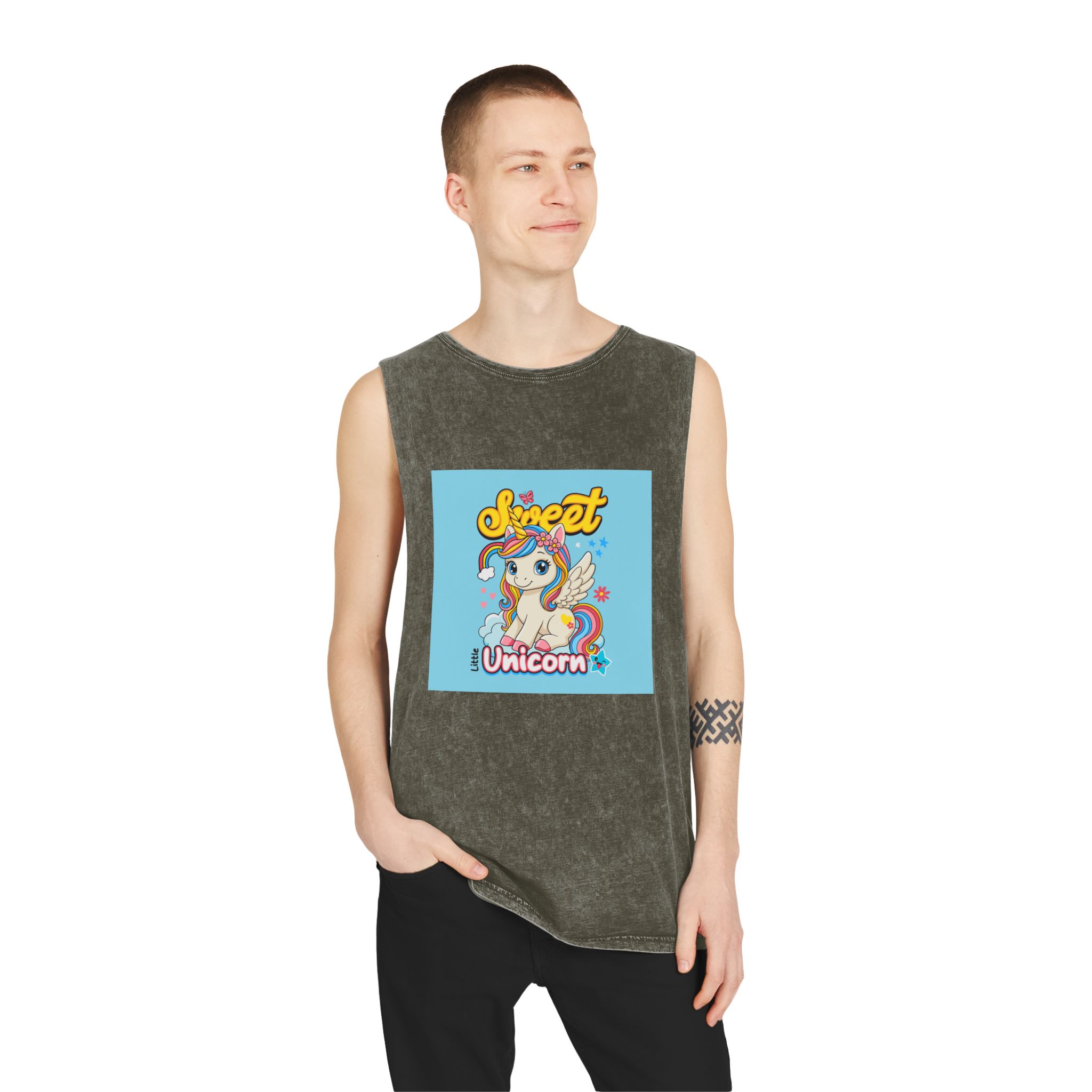 Original Design 2E512B Unisex Stonewash Tank Top - Image 7