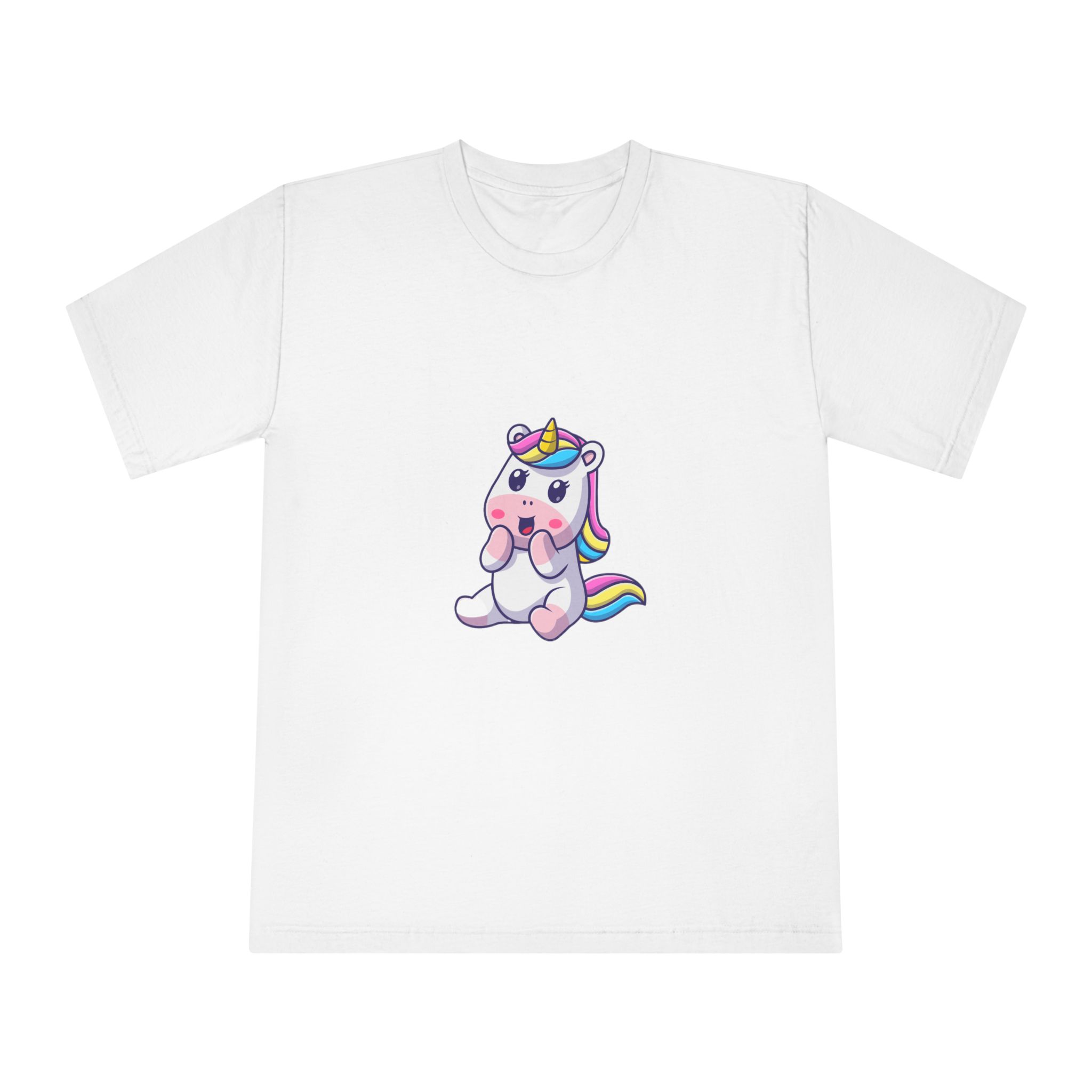 Cute Unicorn Happy Unisex Classic Crewneck T Shirt