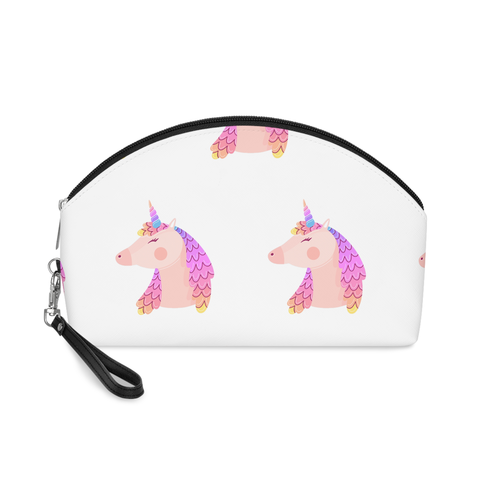 Rounded Unicorn Makeup Bag