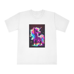 Cute Kawaii Horse Glowing Colorful Generative Ai Unisex Classic Crewneck T Shirt