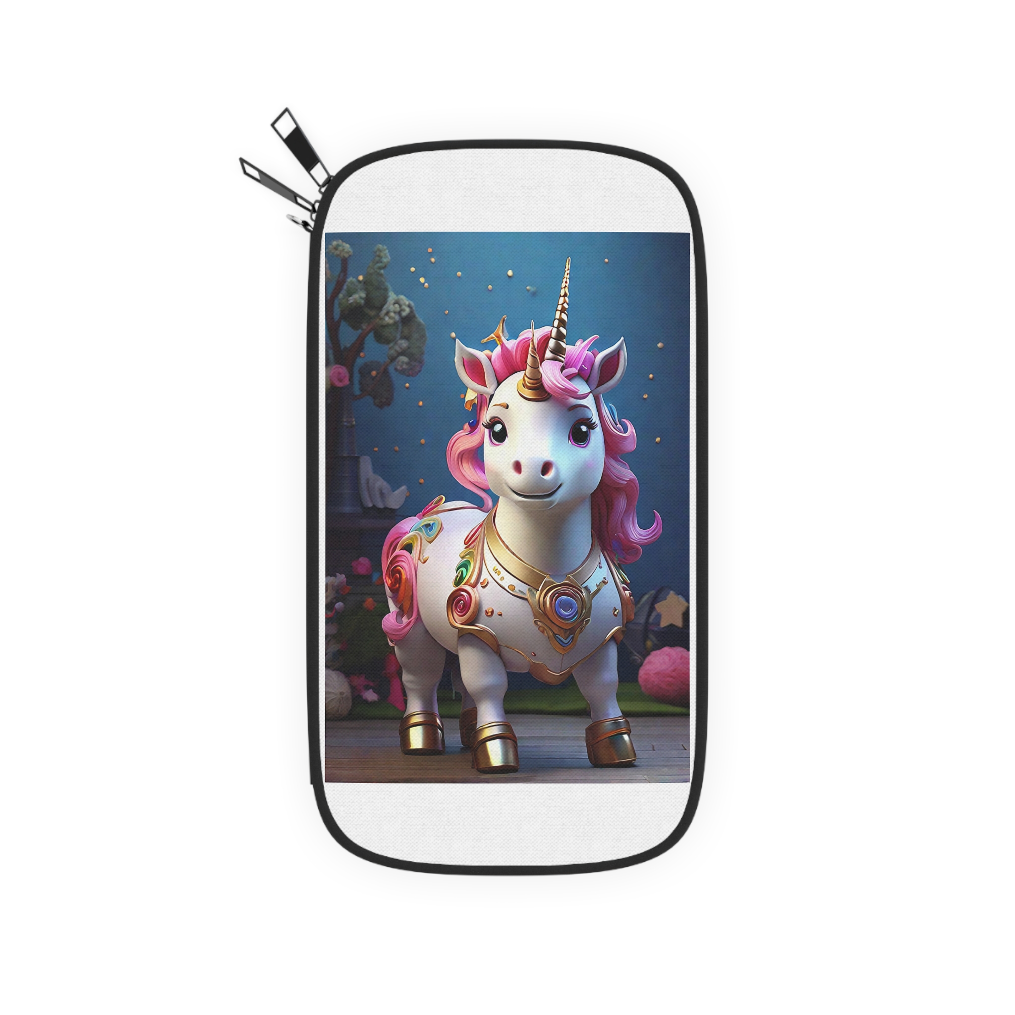 Animated Unicorn Children Generated By Ai (4) Passport Wallet - Image 2