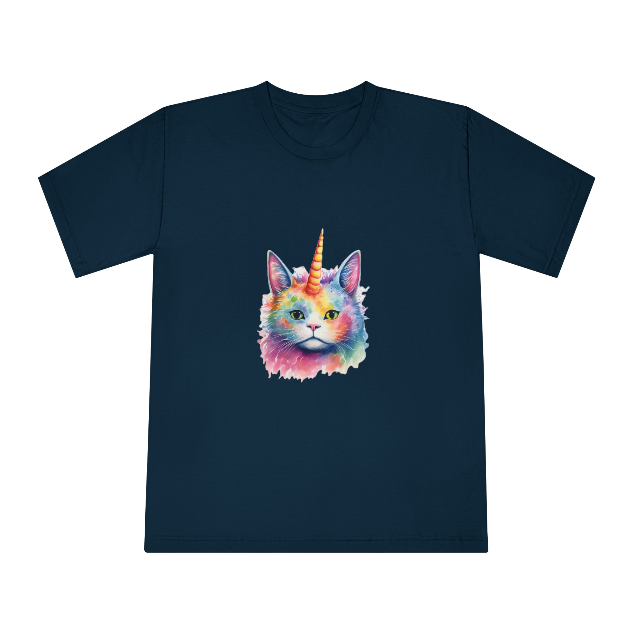 There Is Cat With Unicorn Horn Its Head Generative Ai Unisex Classic Crewneck T Shirt - Image 17