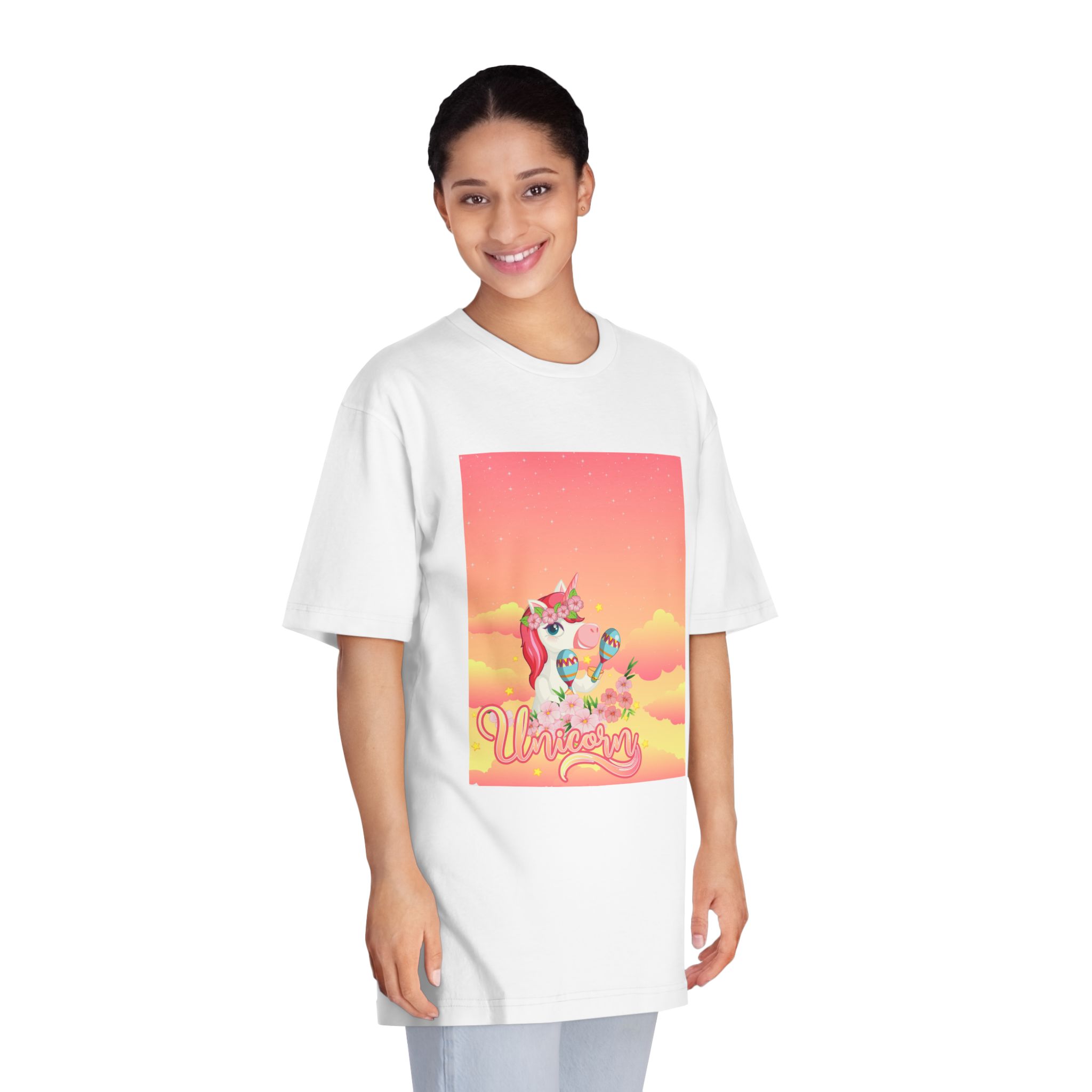 Unicorn V471 Unisex Classic Crewneck T Shirt - Image 3