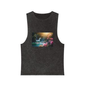 Magical Mythical Unicorn Creature 10 Unisex Stonewash Tank Top