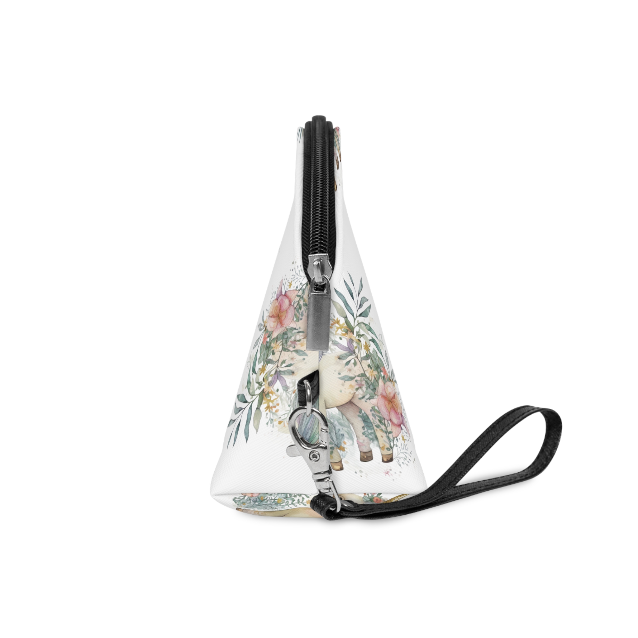 Watercolor Forest Cartoon Isolated Cute Baby Unicorn Animal Illustration Ai Generative Copy Makeup Bag - Image 3