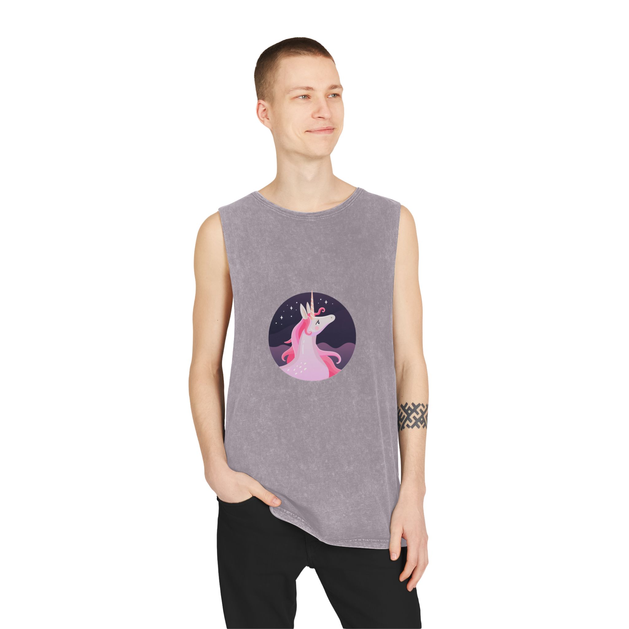 Unicorn V288 Unisex Stonewash Tank Top - Image 19
