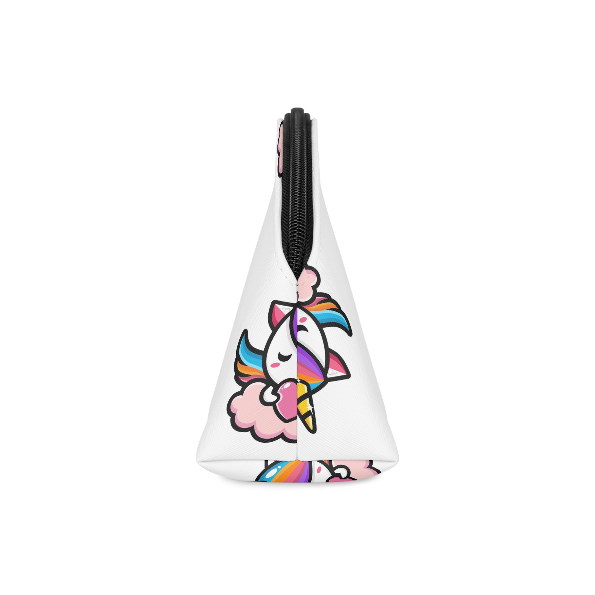Cute Unicorn Mascot Design (6) Makeup Bag - Image 4