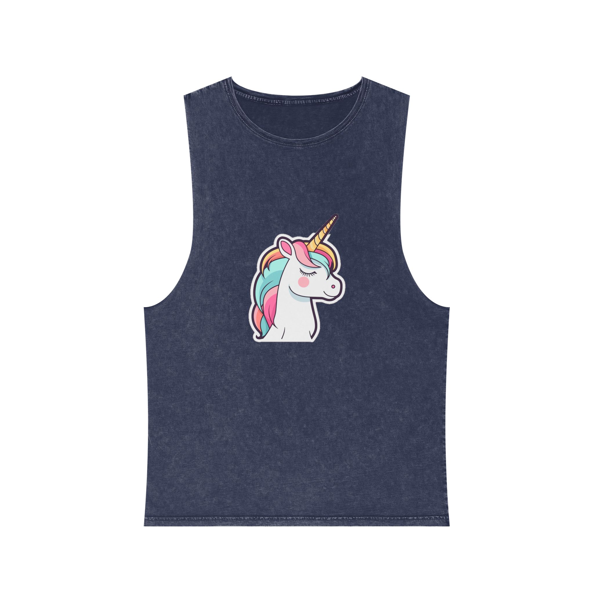 Unicorn Copy Unisex Stonewash Tank Top - Image 13