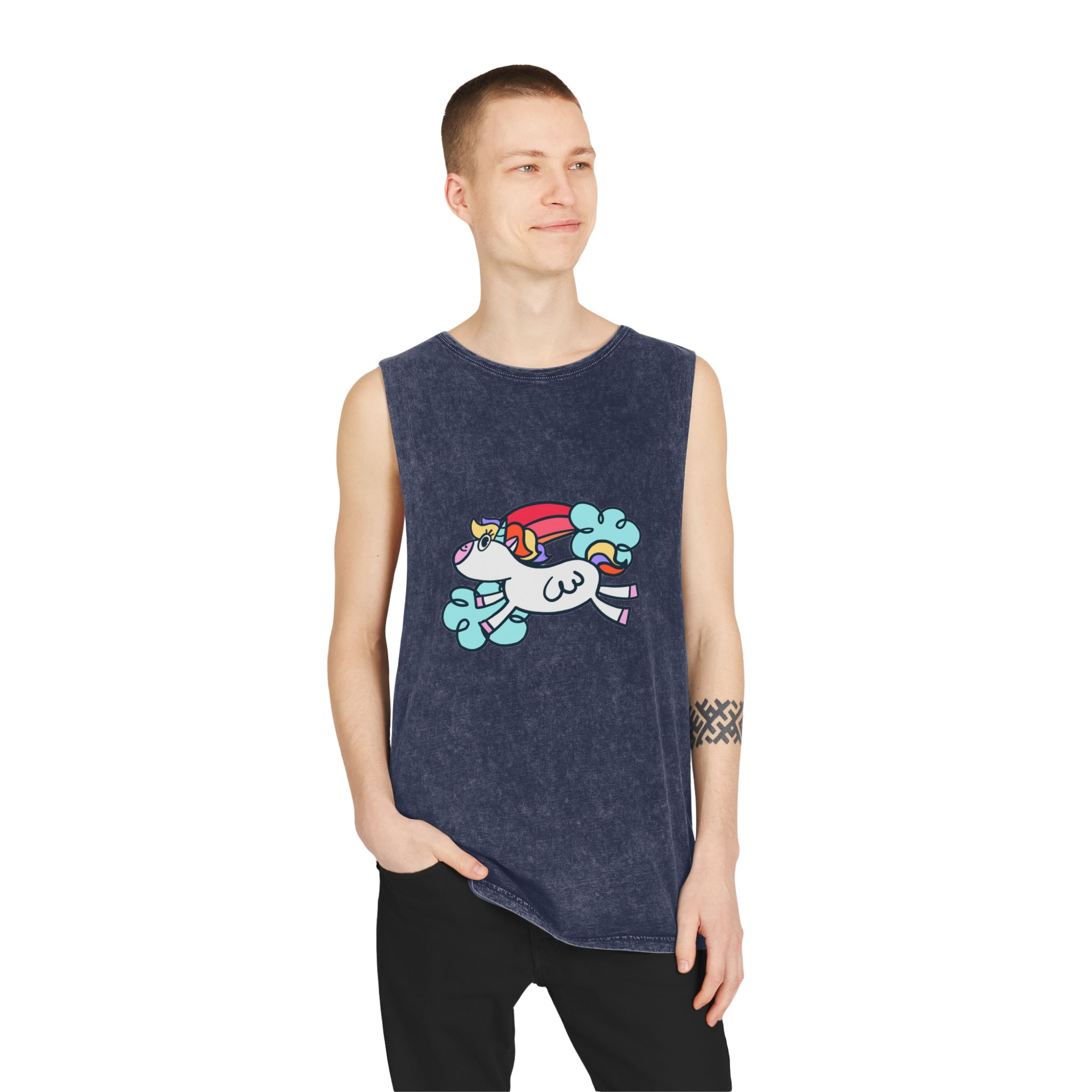 Unicorn V326 Unisex Stonewash Tank Top - Image 15
