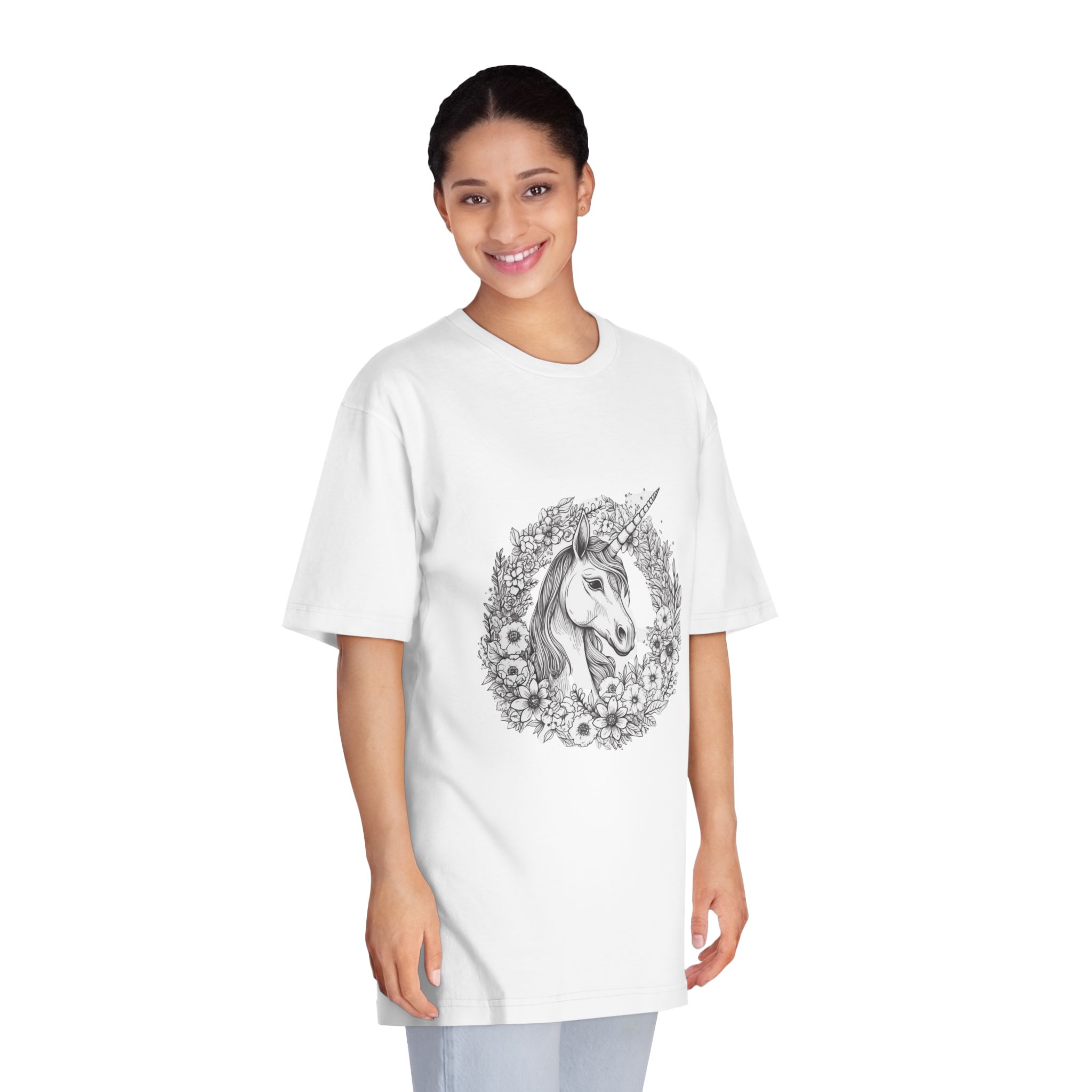 Unicorns 250 Unisex Classic Crewneck T Shirt - Image 3