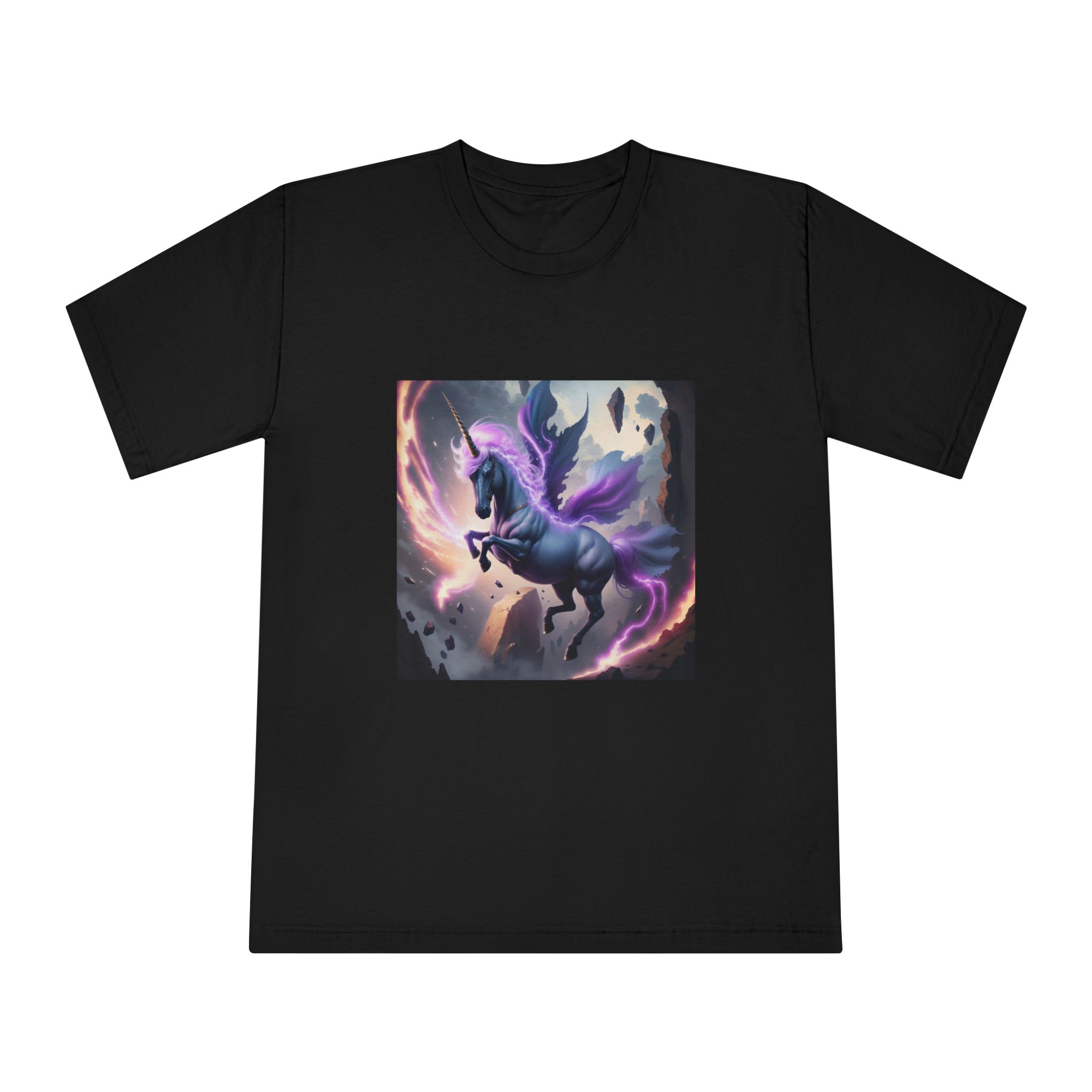 Unicorn Painting Unisex Classic Crewneck T Shirt - Image 5