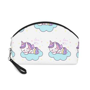 Cute Unicorn Sleep Cartoon Cloud Sweet Dream Kawaii Hand Drawn Makeup Bag