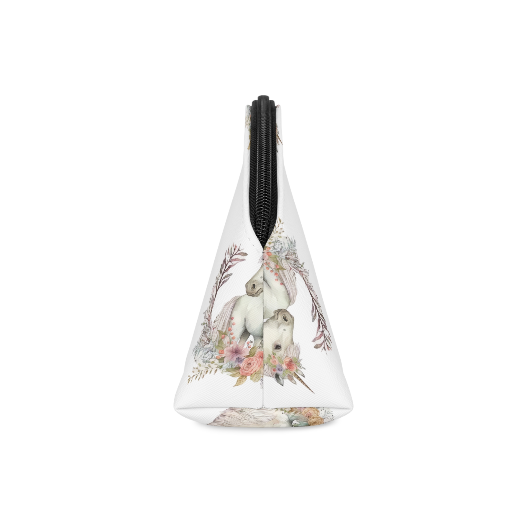 Watercolor Forest Cartoon Isolated Cute Baby Unicorn Animal Illustration Ai Generative Makeup Bag - Image 4