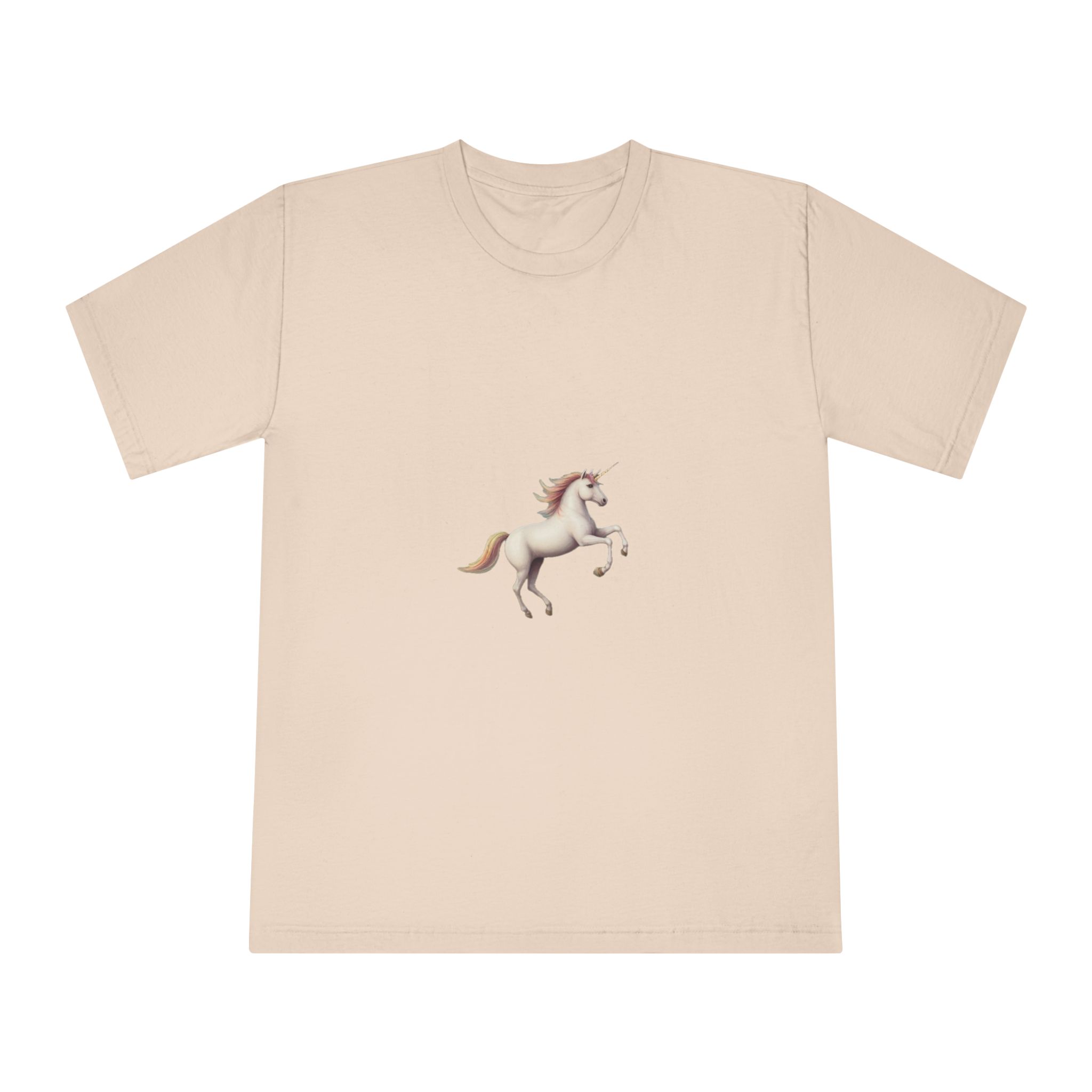 Beautiful Unicorn Running Magical Meadow Unicorn Background Images Whimsical Unicorn (42) Unisex Classic Crewneck T Shirt - Image 9