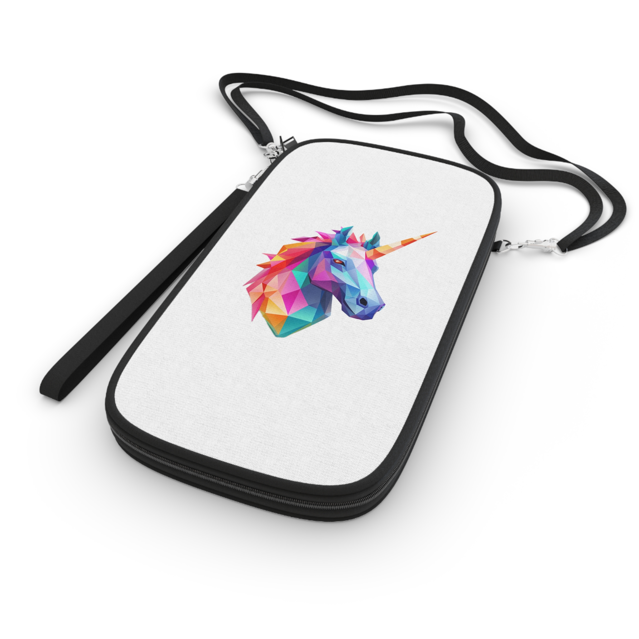 Mythical Unicorn With Poly Style (1) Passport Wallet - Image 3