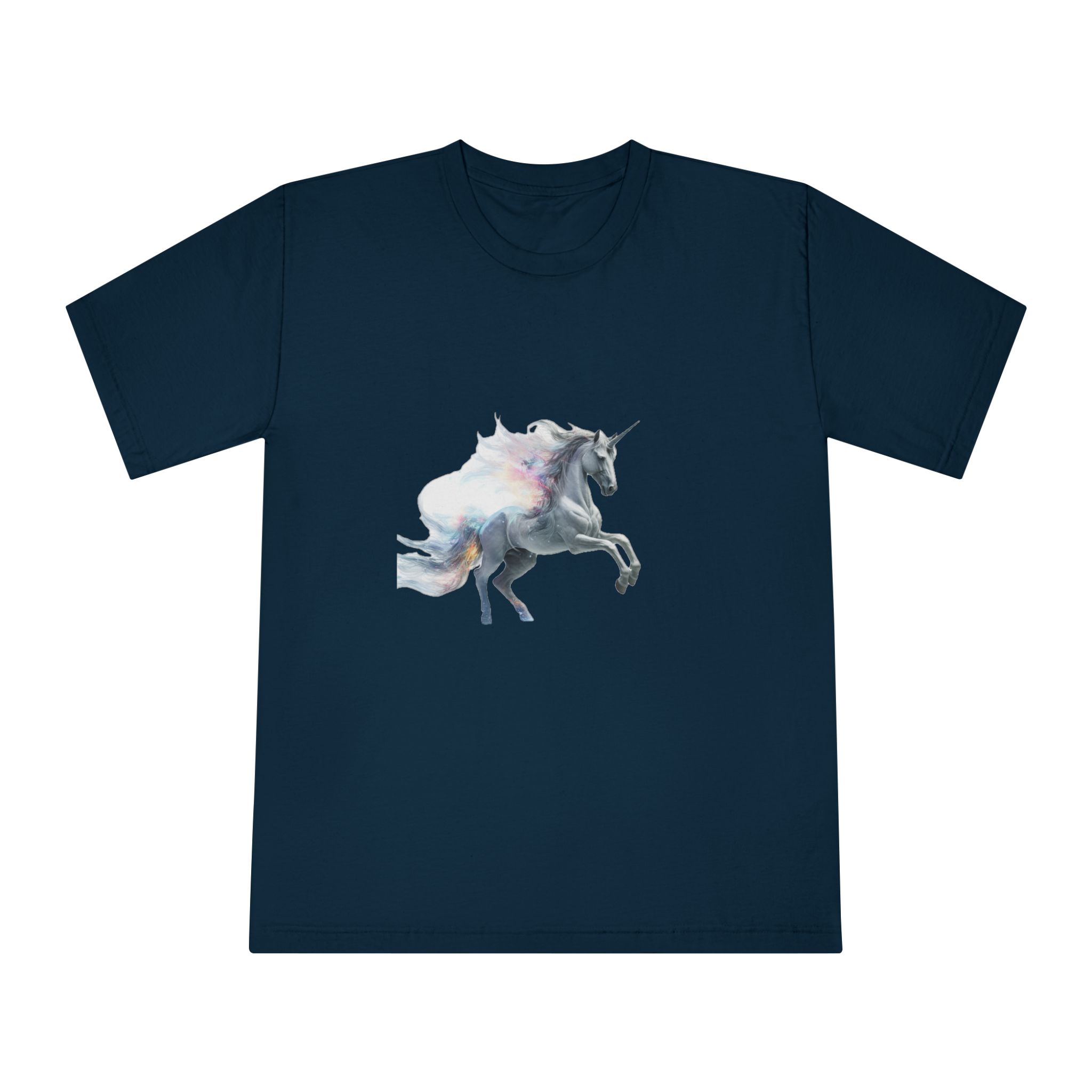 Unicorn With White Background High Quality Ultra Hd Unisex Classic Crewneck T Shirt - Image 17