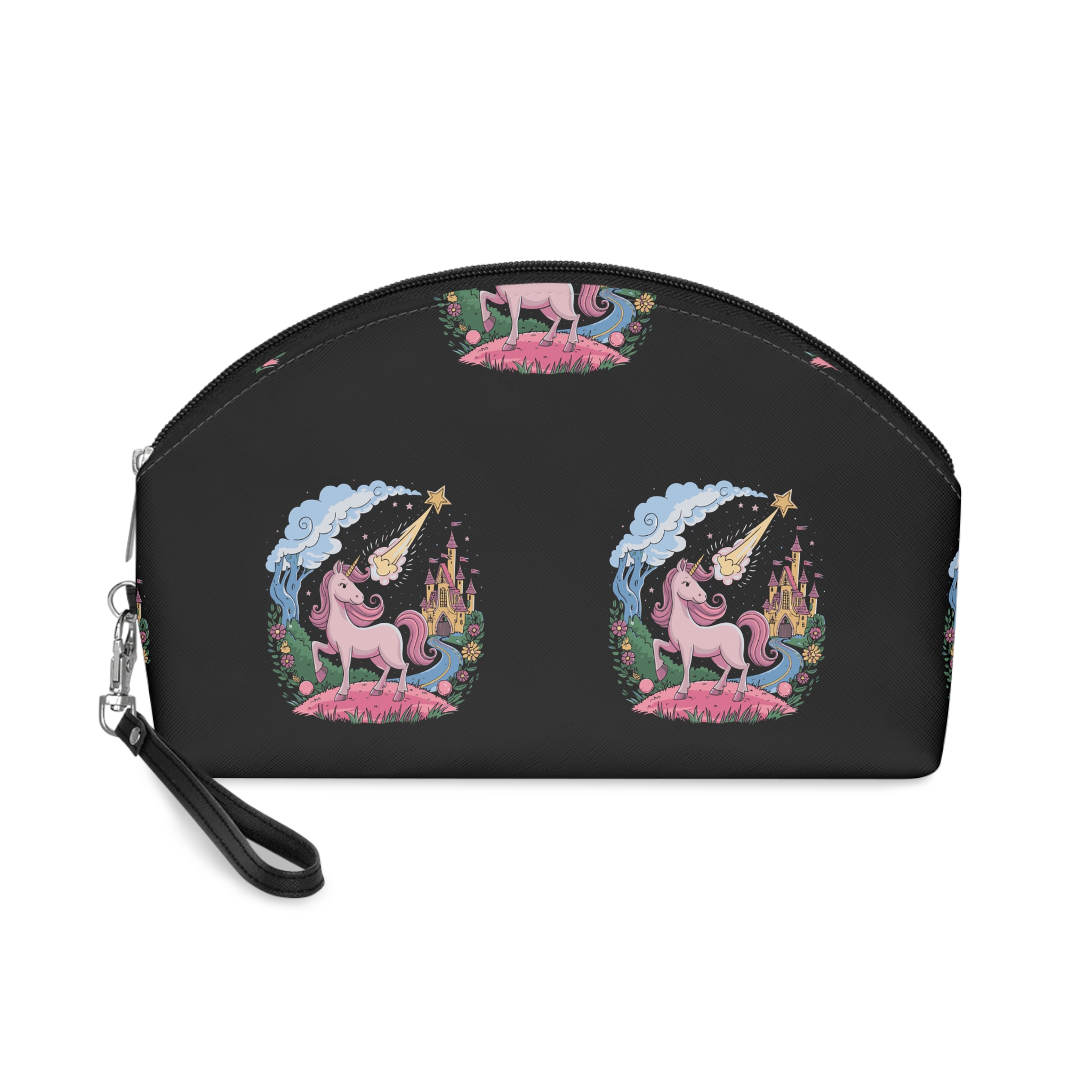 Unicorn With Star Its Head Is Drawn By Unicorn Makeup Bag