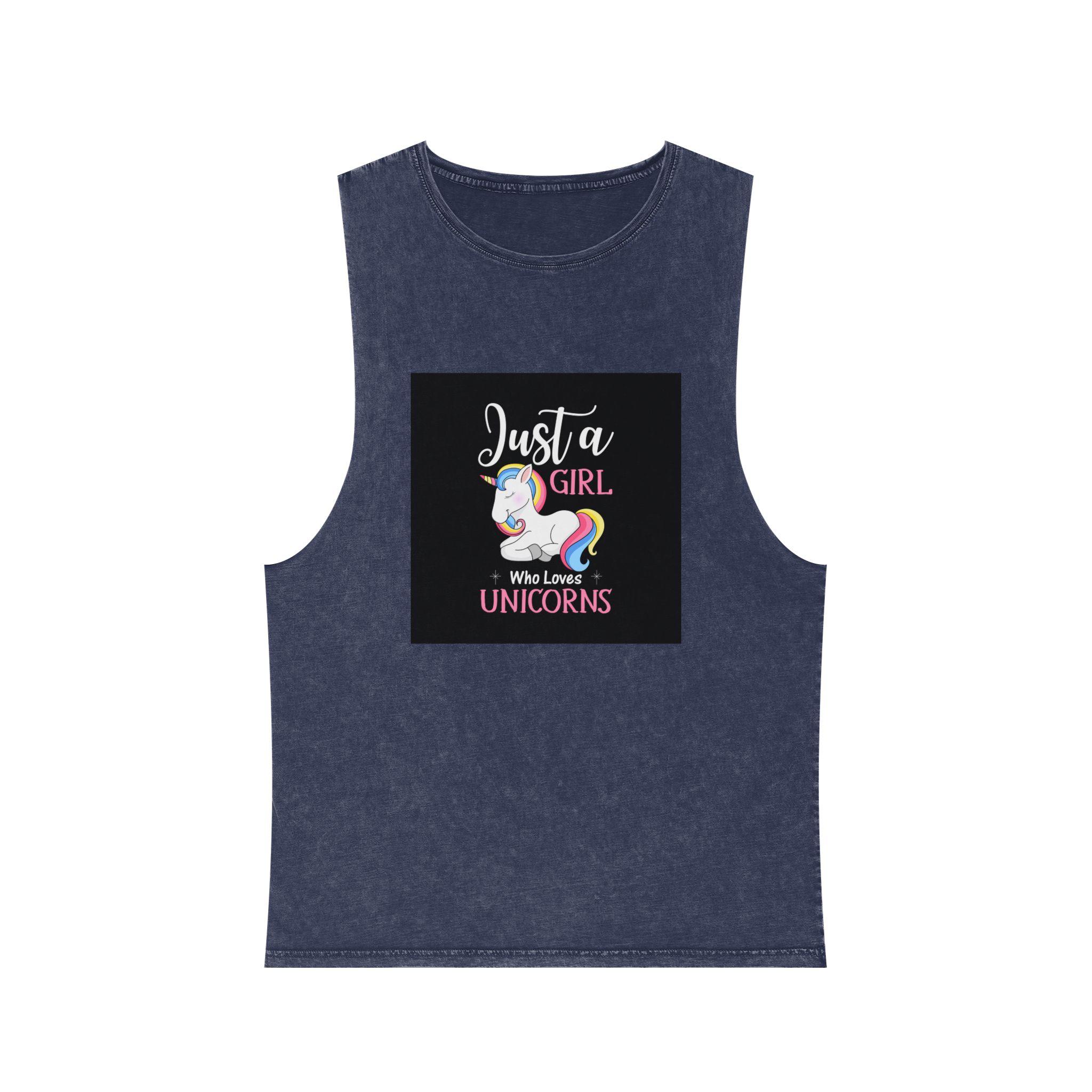 Unicorn 10 Unisex Stonewash Tank Top - Image 13
