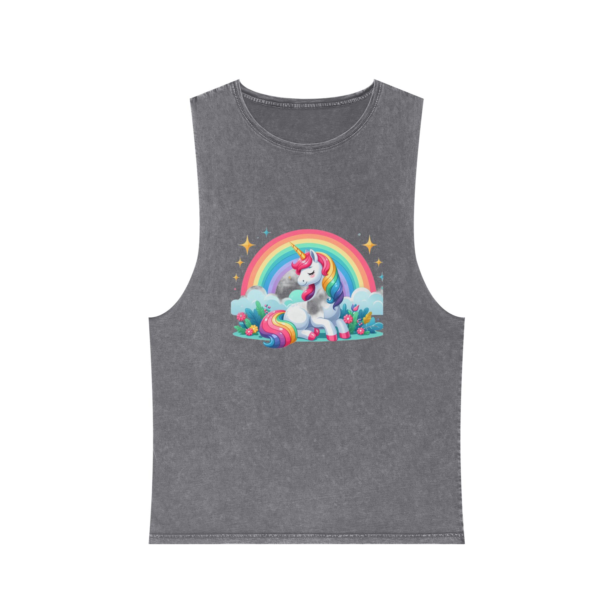 Unicorn Copia 2 Unisex Stonewash Tank Top - Image 9