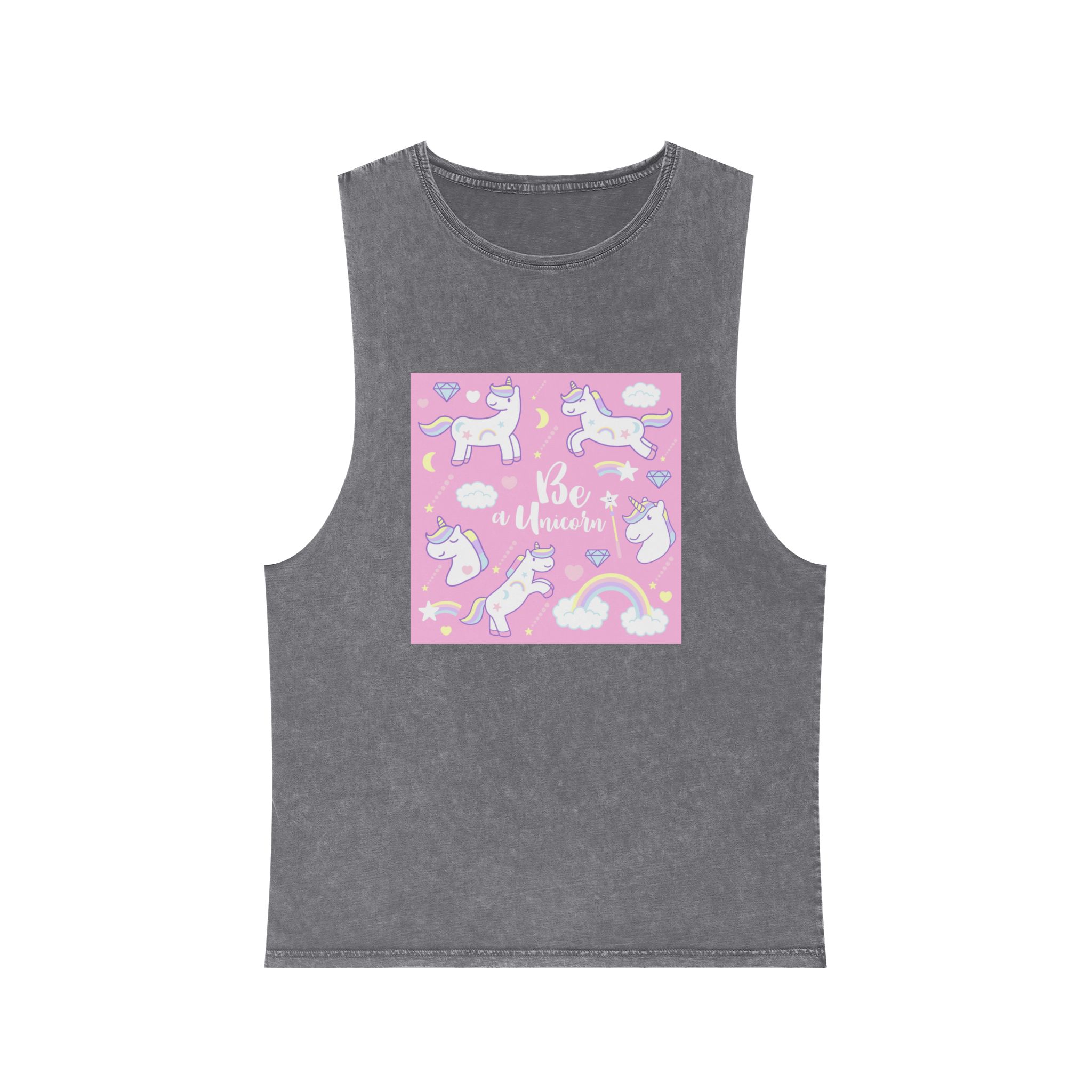 Unicorn V448 Unisex Stonewash Tank Top - Image 9