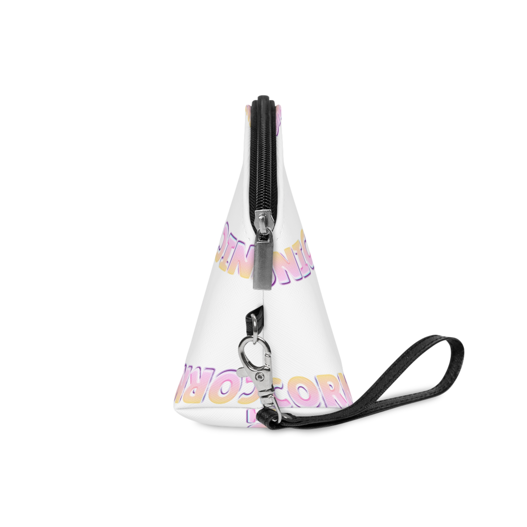 Unicorn Editable Text Effect Makeup Bag - Image 3