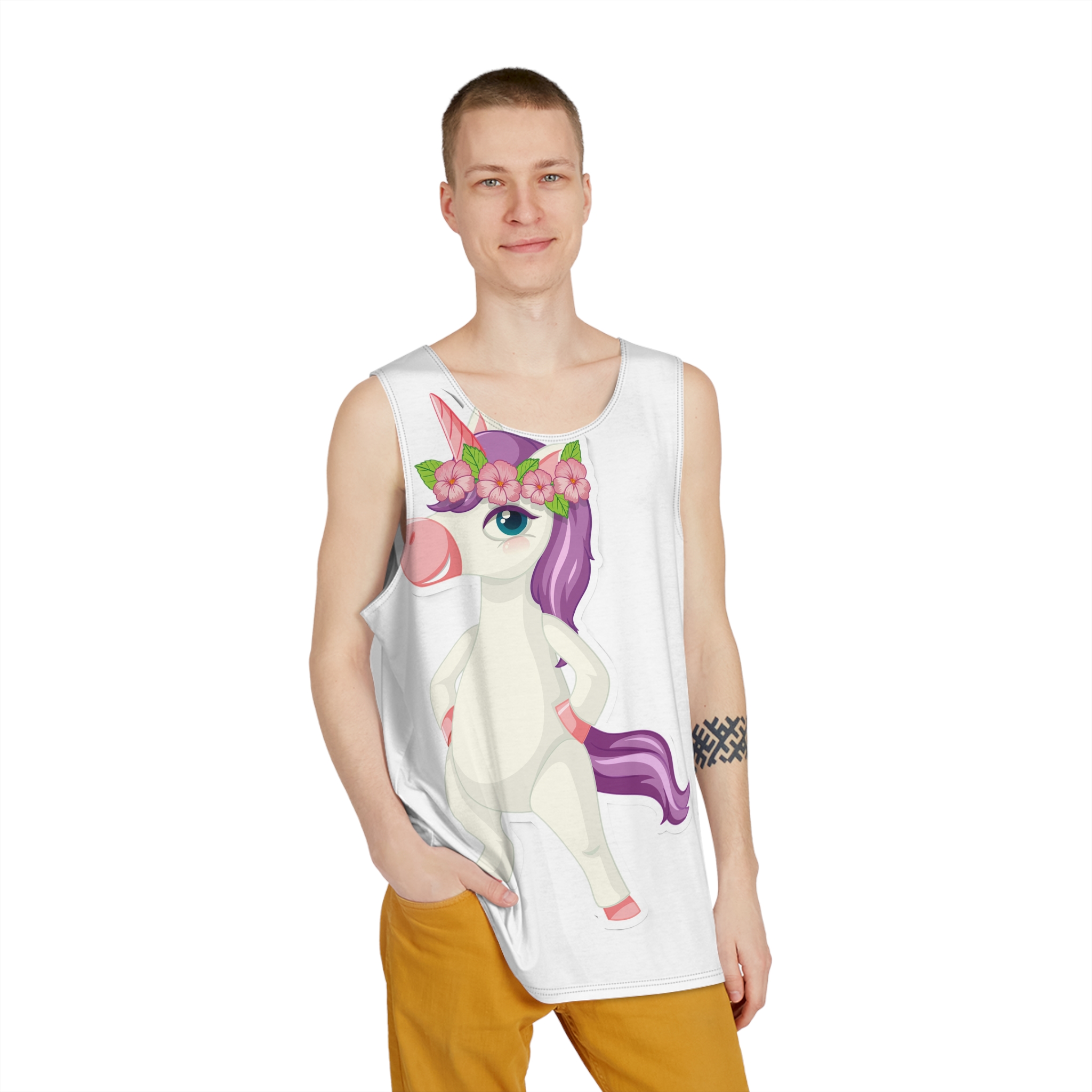 Unicorn V599 Mens Tank Aop - Image 3