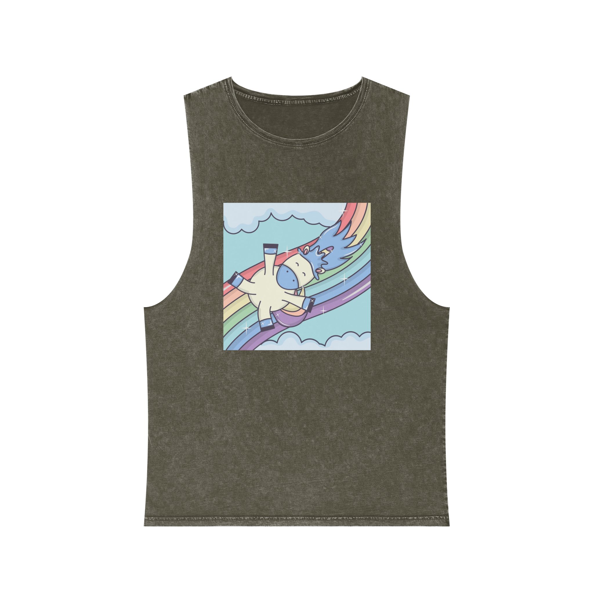 Unicorn V352 Unisex Stonewash Tank Top - Image 5