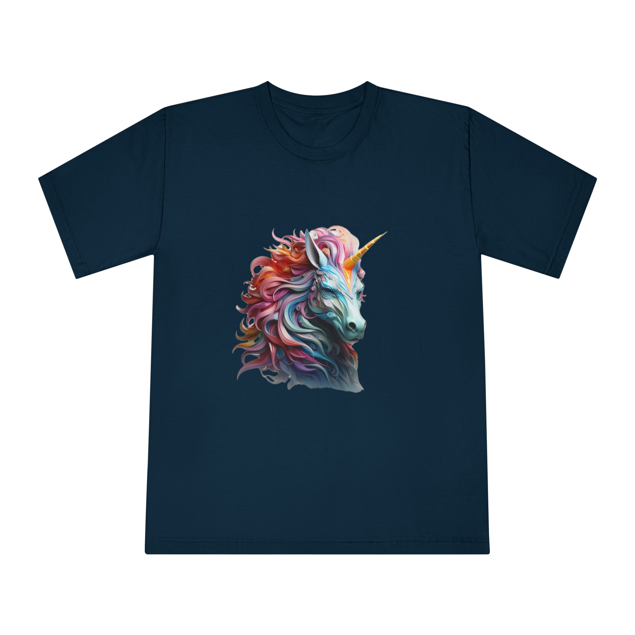 Colorful 3d Unicorn With Colorful Mane Unisex Classic Crewneck T Shirt - Image 17