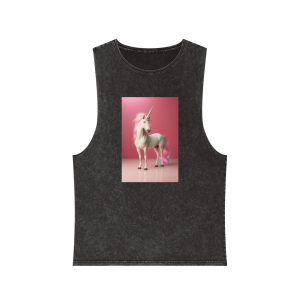 Magical Mythical Unicorn Creature 18 Unisex Stonewash Tank Top