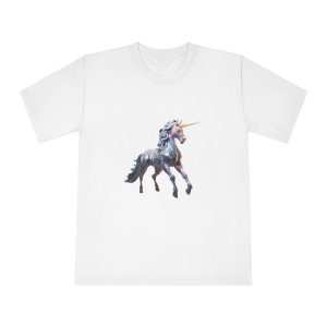 Mythical Unicorn Poly Style Unisex Classic Crewneck T Shirt