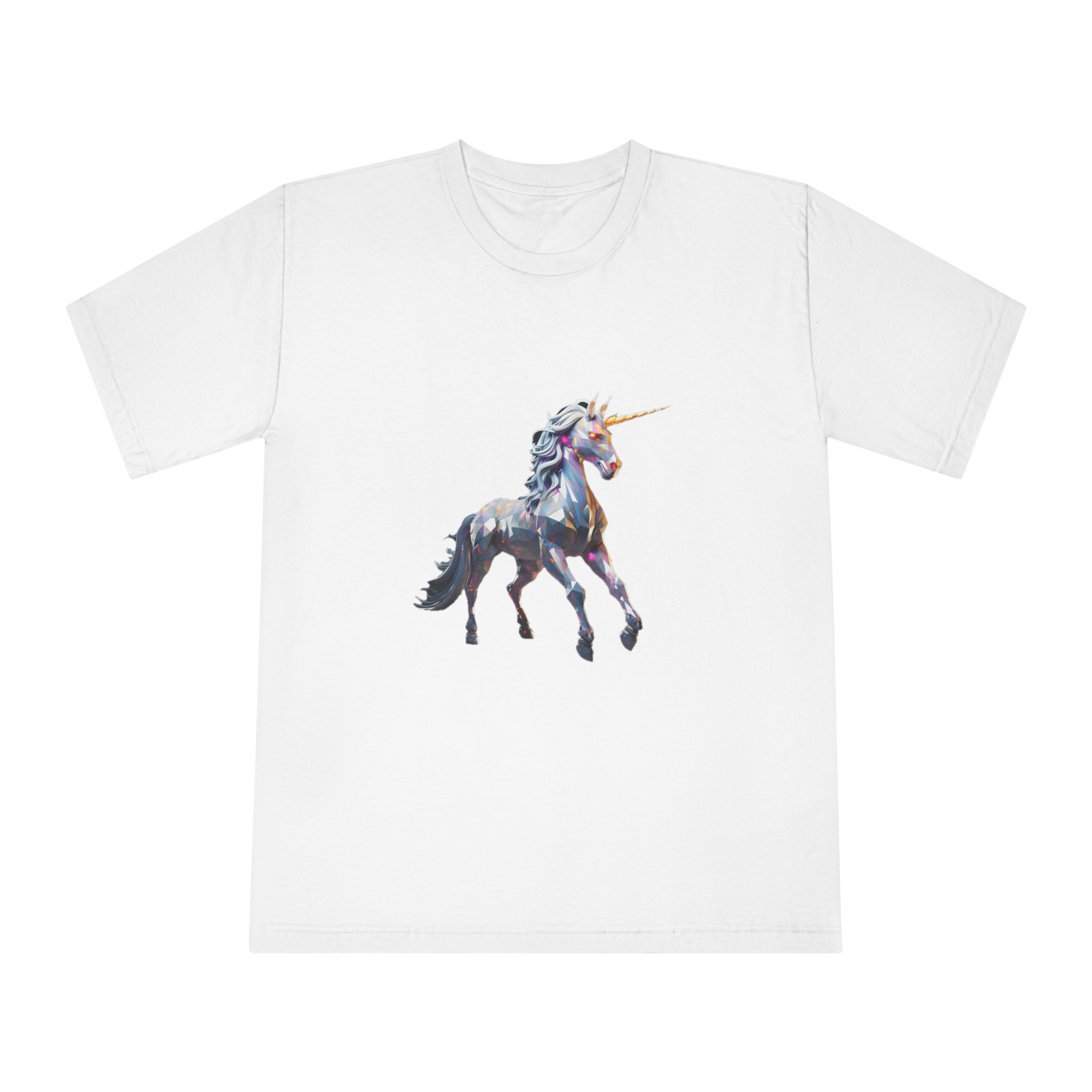 Mythical Unicorn Poly Style Unisex Classic Crewneck T Shirt