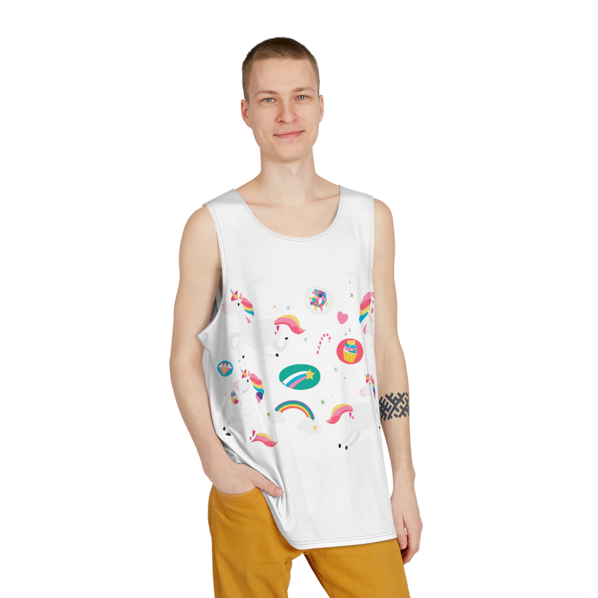 Unicorns 65 Mens Tank Aop - Image 3