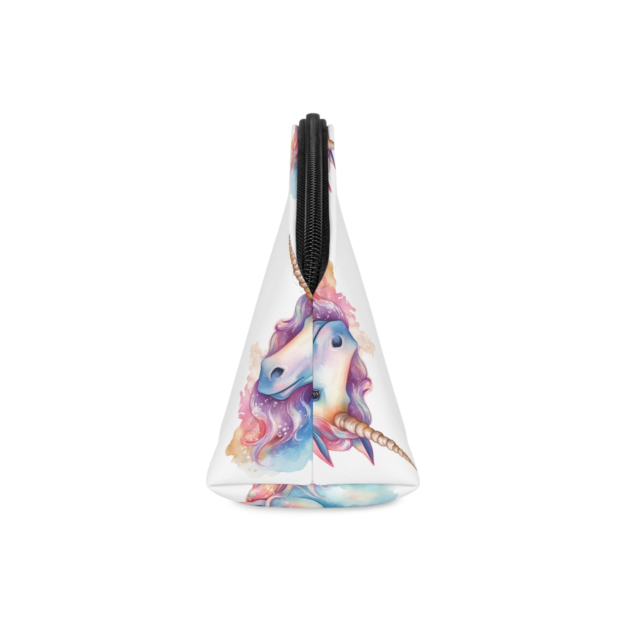 Painting Unicorn With Long Mane Colorful Mane Generative Ai Makeup Bag - Image 4