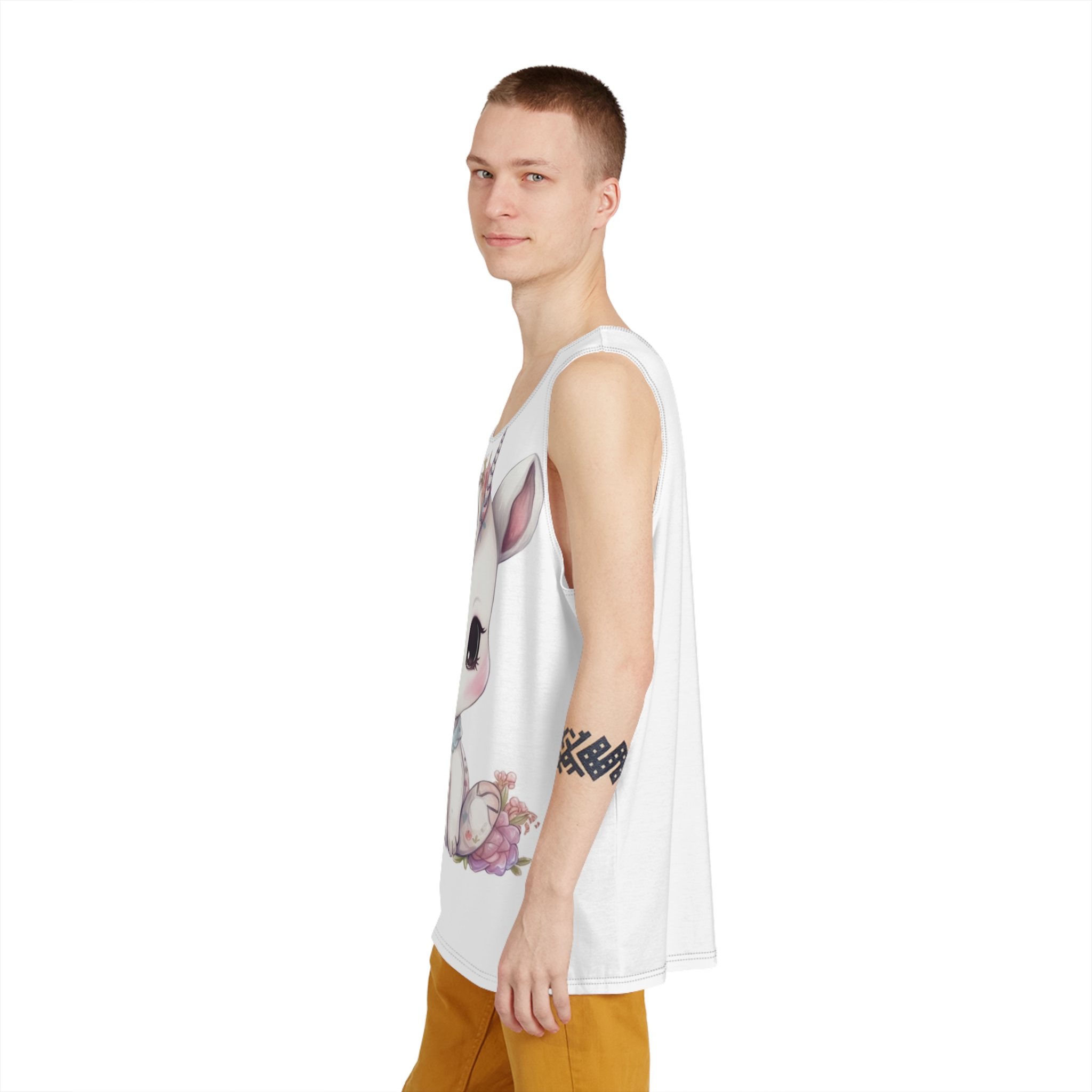 Cute Baby Unicorn Sublimation Mens Tank Aop