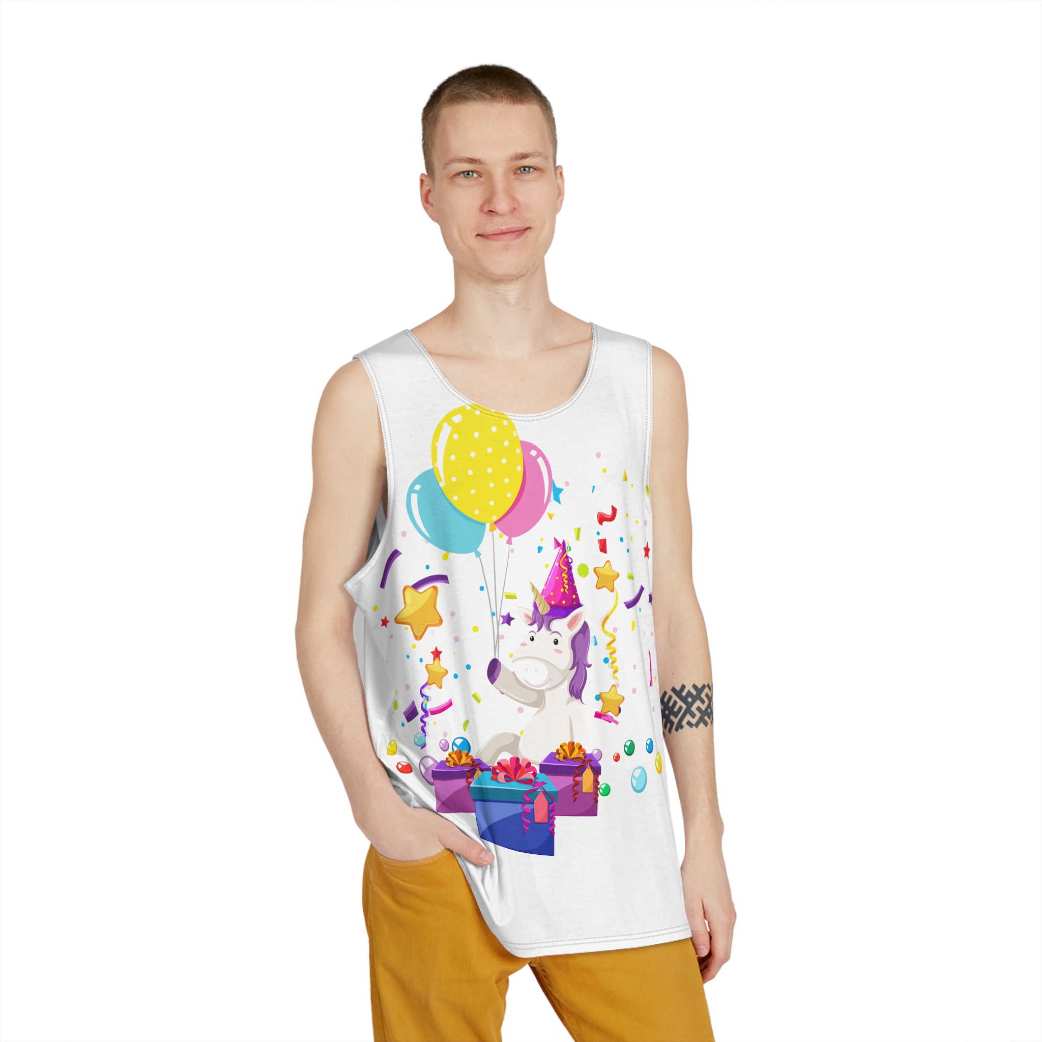 Unicorn V157 Mens Tank Aop - Image 3