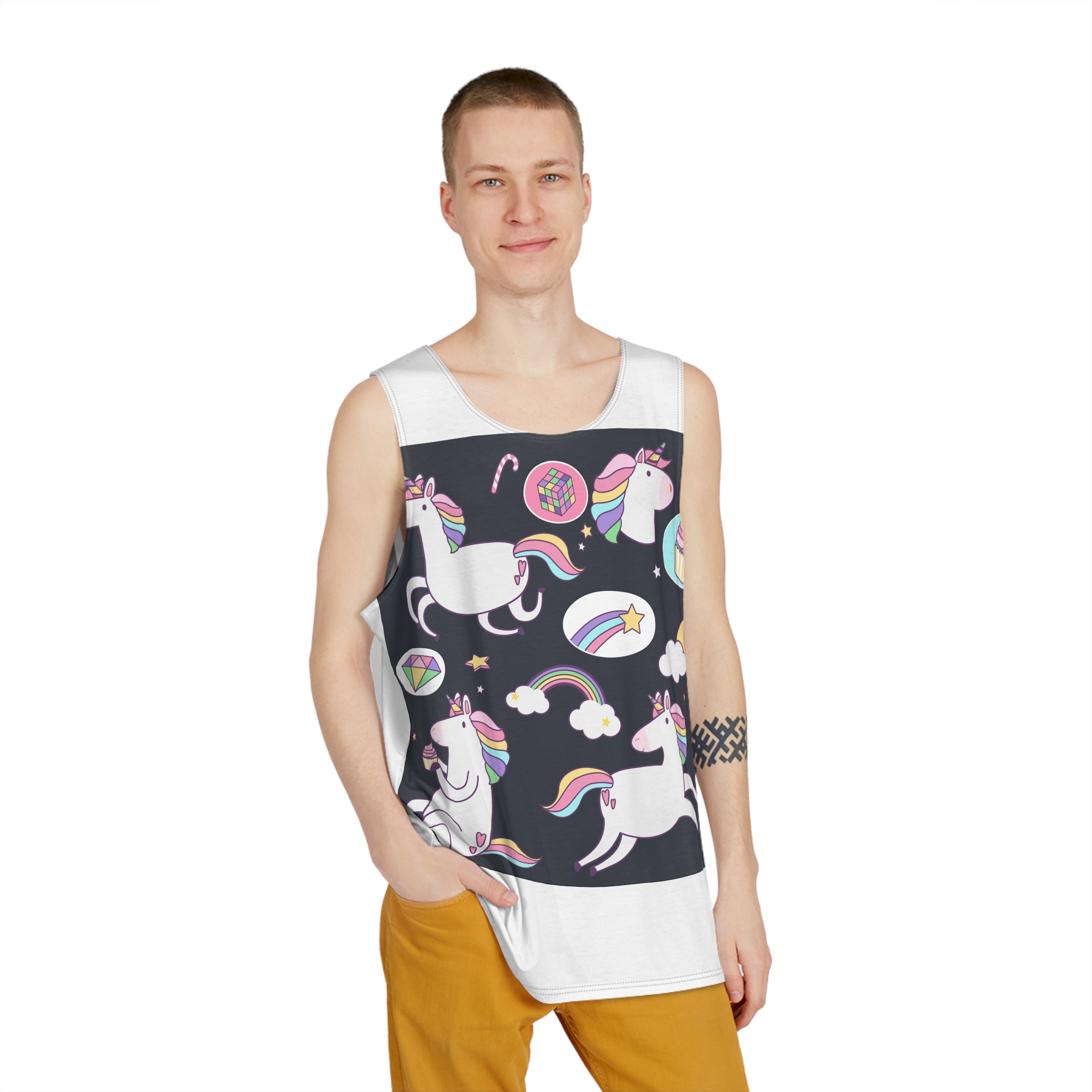 Unicorn V8 Mens Tank Aop - Image 3