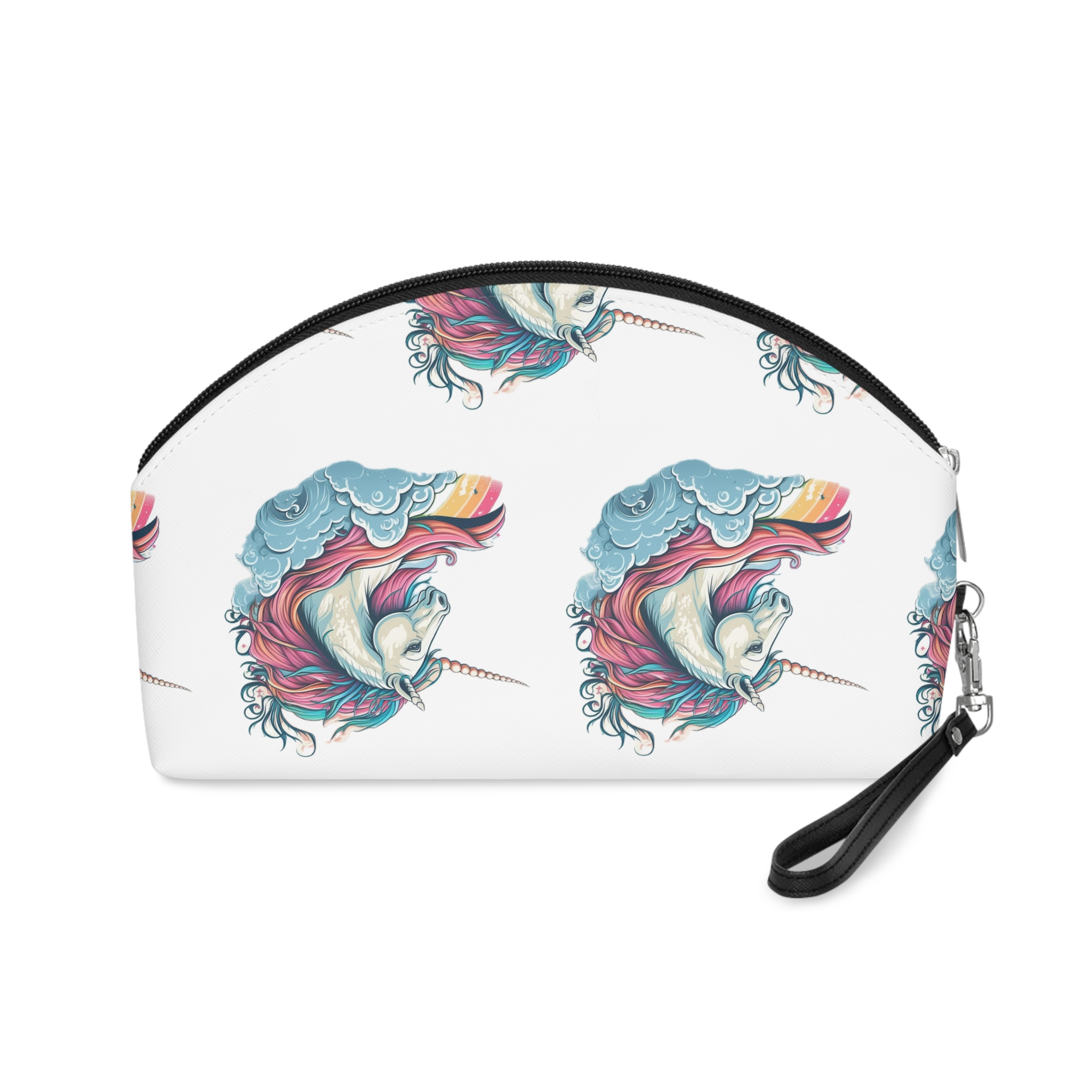 Colorful Unicorn Illustration Created With Ai Tools Makeup Bag - Image 2